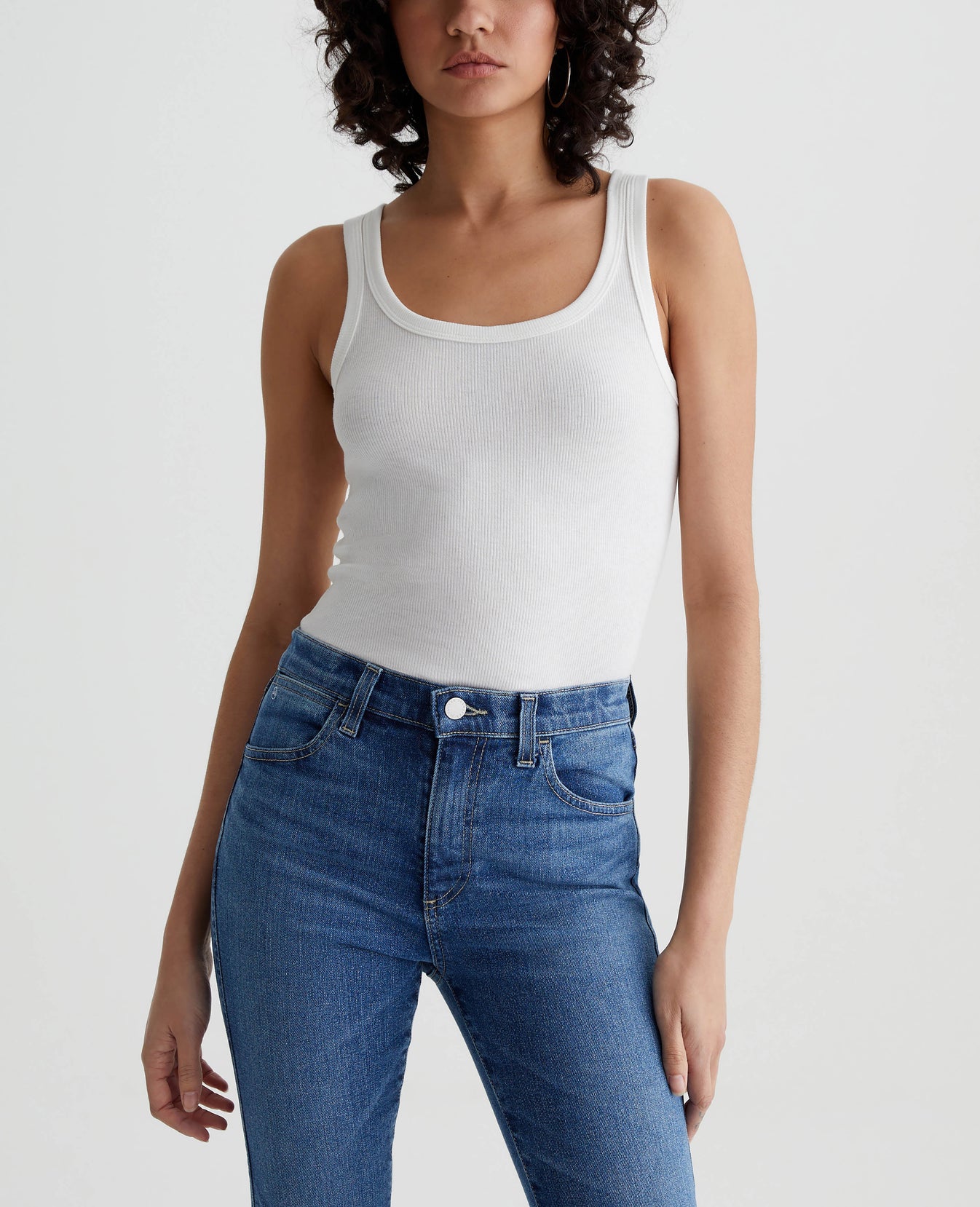 Kura Tank Ex-White Womens Top Photo 1