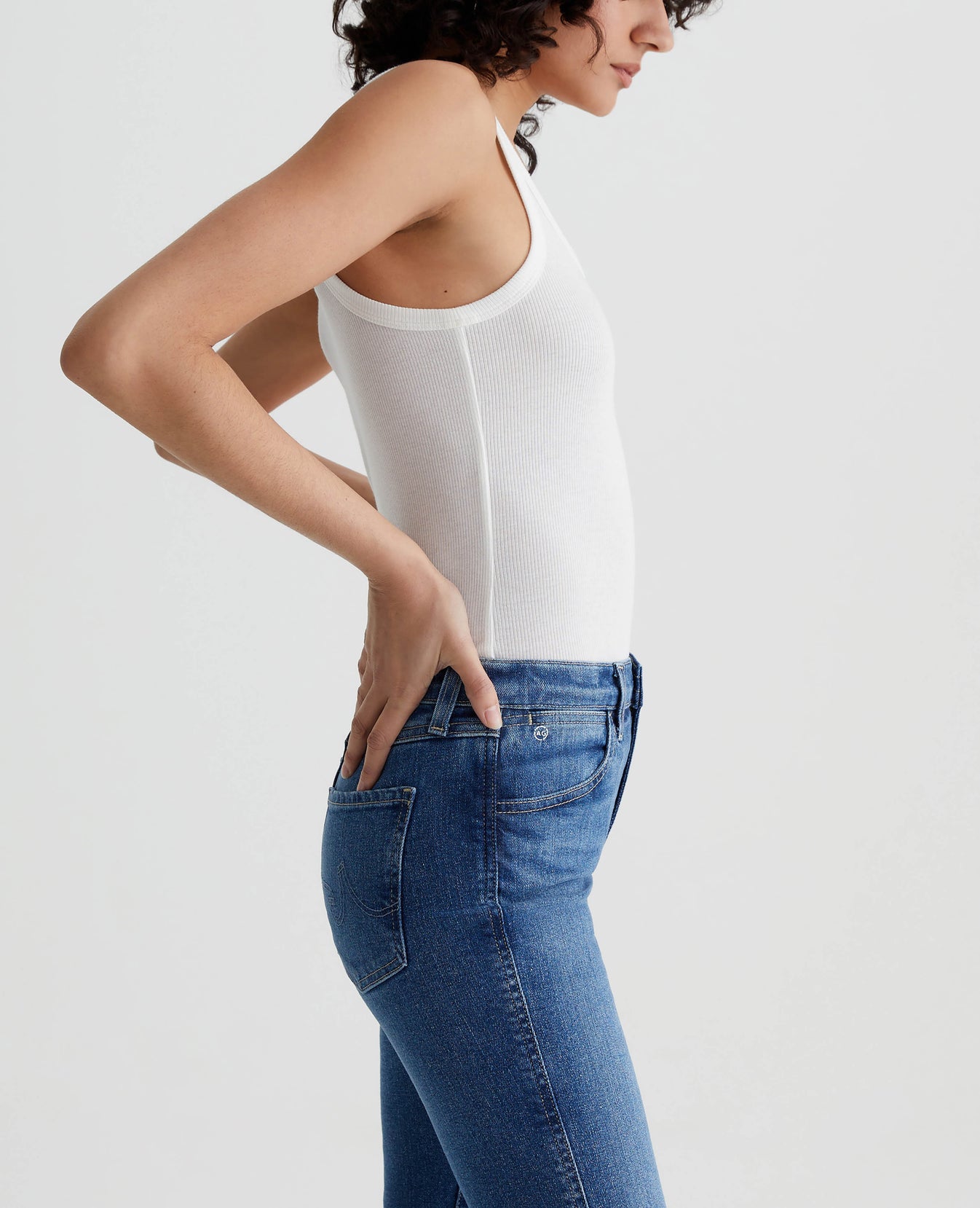 Kura Tank Ex-White Womens Top Photo 2