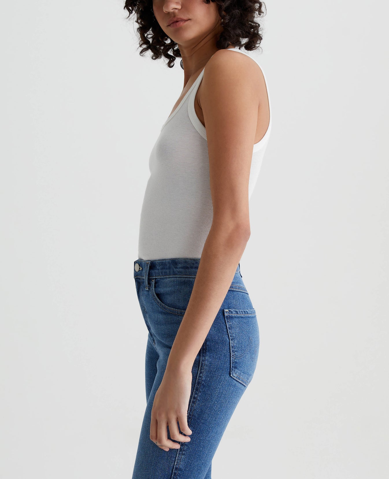 Kura Tank Ex-White Womens Top Photo 4