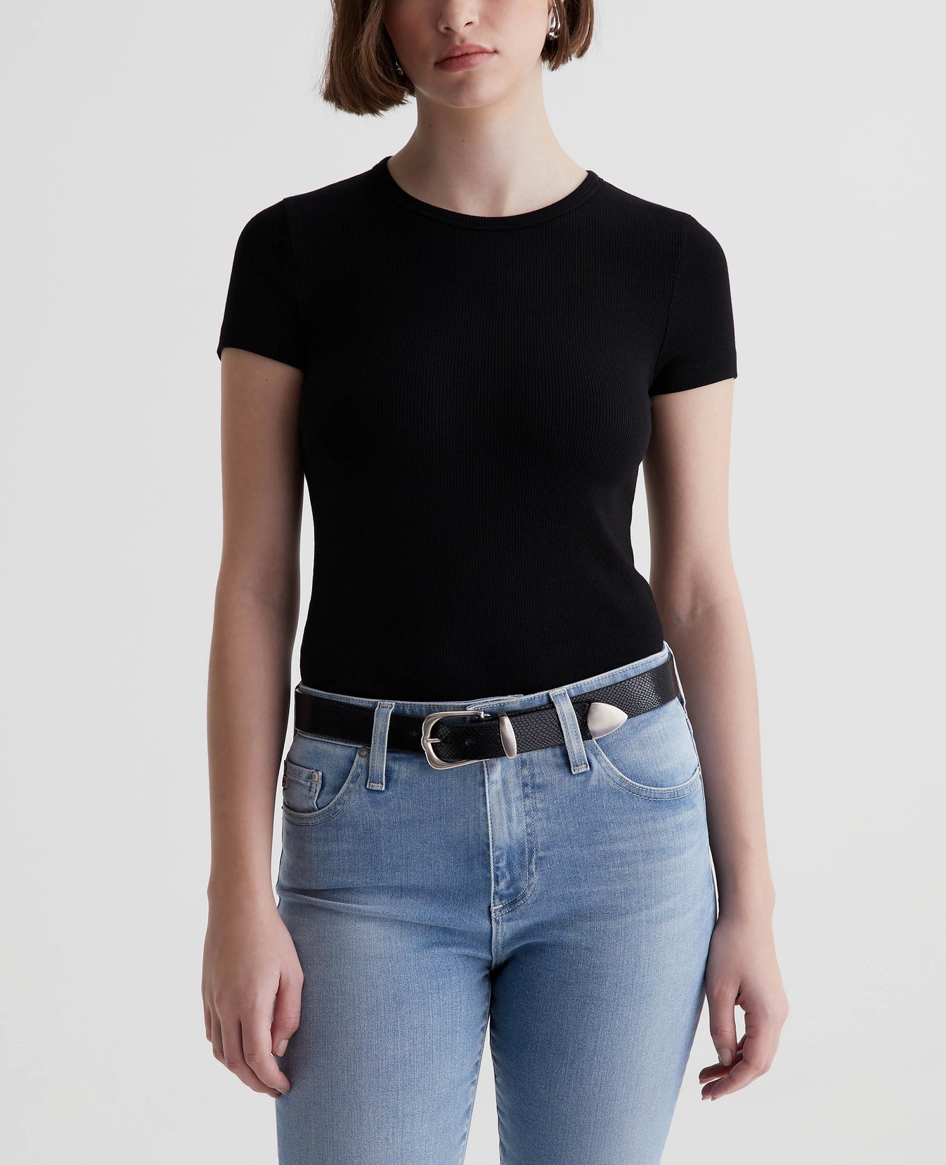 Agnes Crew True Black Womens Top Photo 1