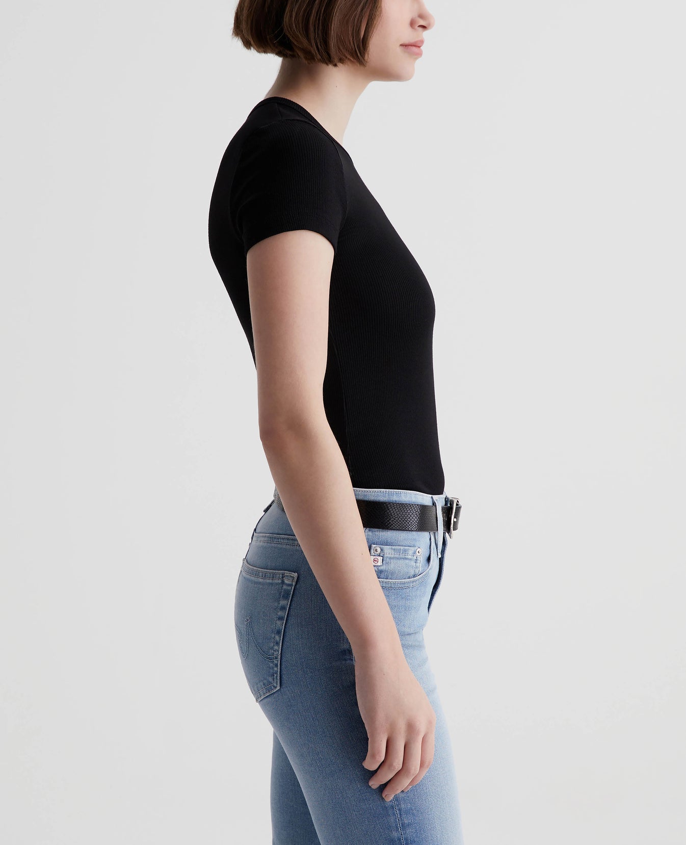 Agnes Crew True Black Womens Top Photo 2