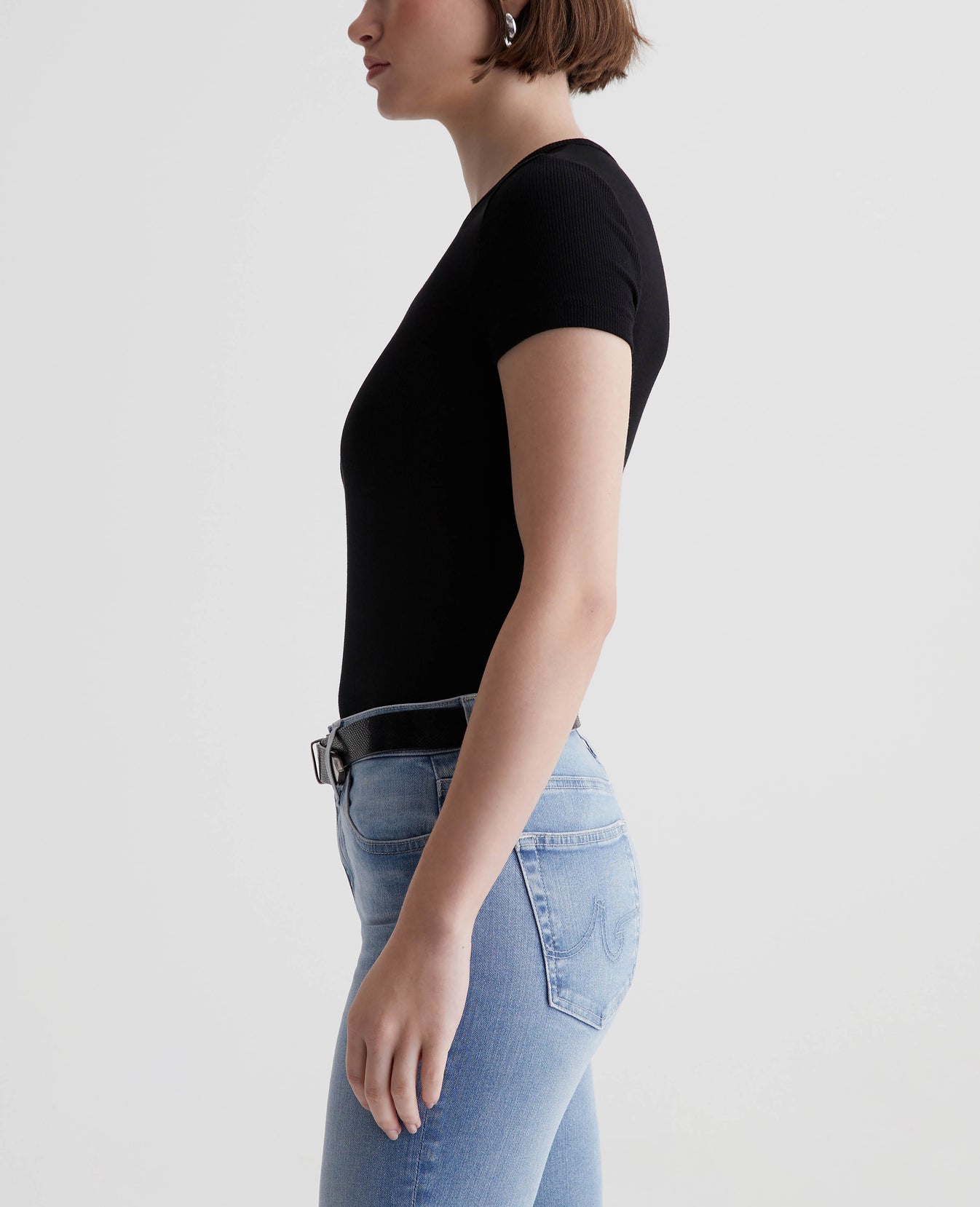 Agnes Crew True Black Womens Top Photo 5