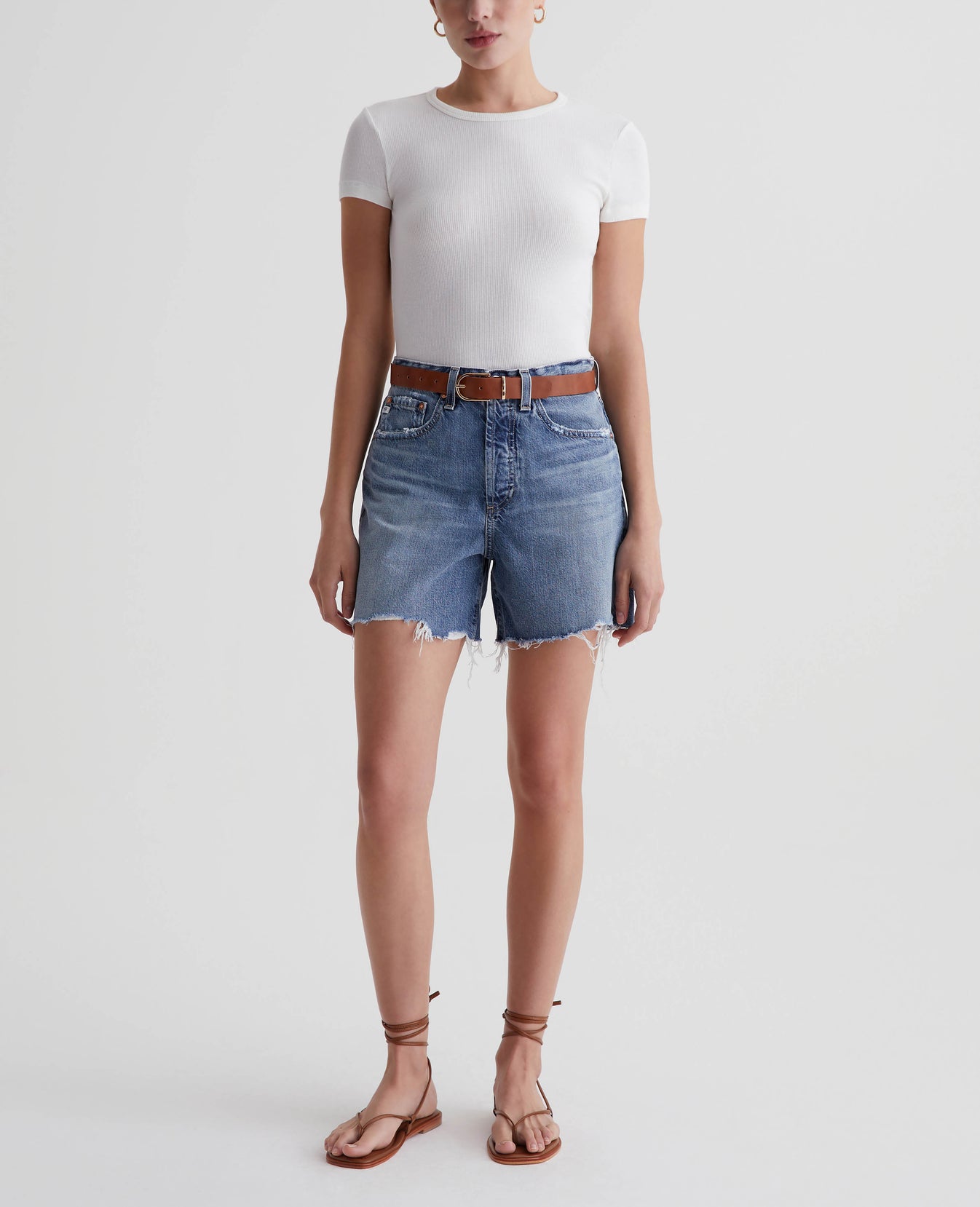 Agnes Crew Ex-White Womens Top Photo 4