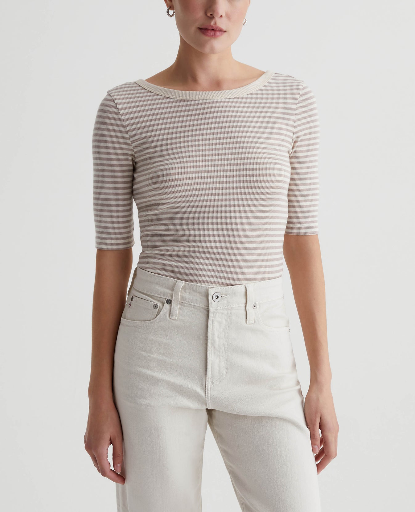 Diana Top Bengal Stripe Ex-White/Desert Womens Top Photo 2