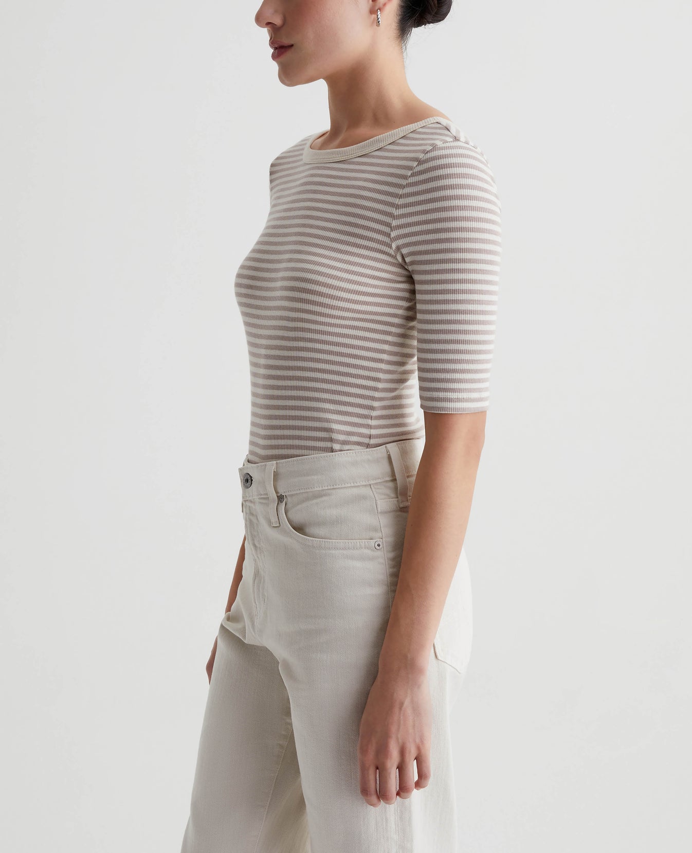 Diana Top Bengal Stripe Ex-White/Desert Womens Top Photo 5