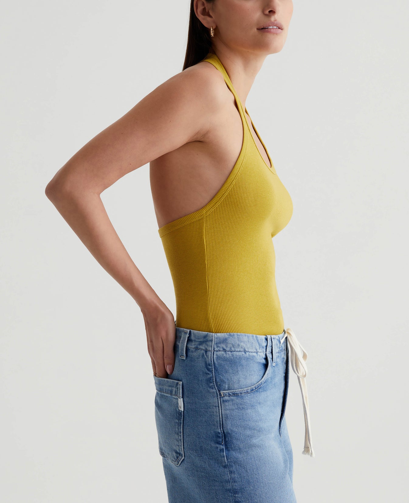 Jay Halter Martini Olive Womens Top Photo 2