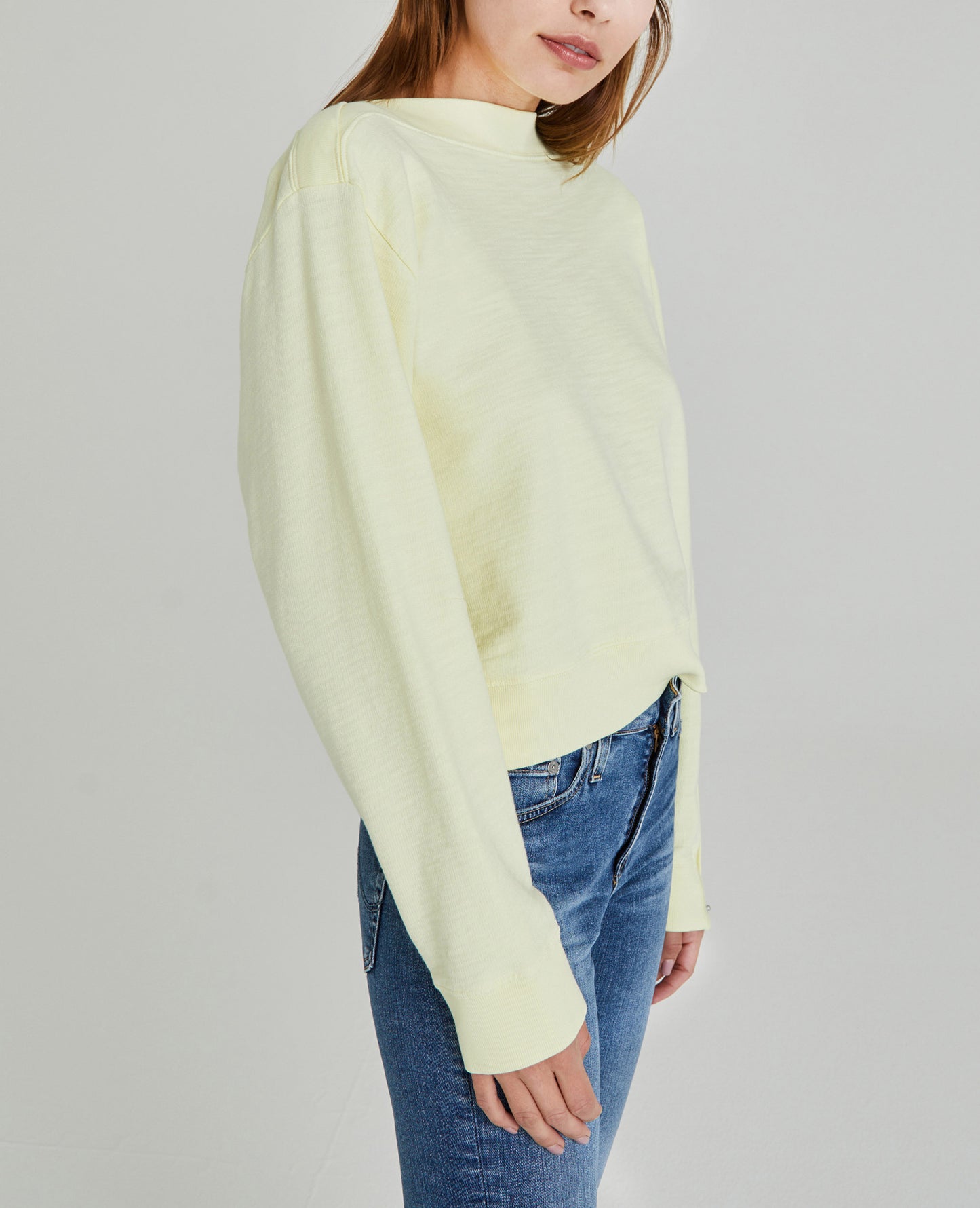 Cyra Sweatshirt Citrus Mist Snap Button Sweatshirt Women Tops Photo 5