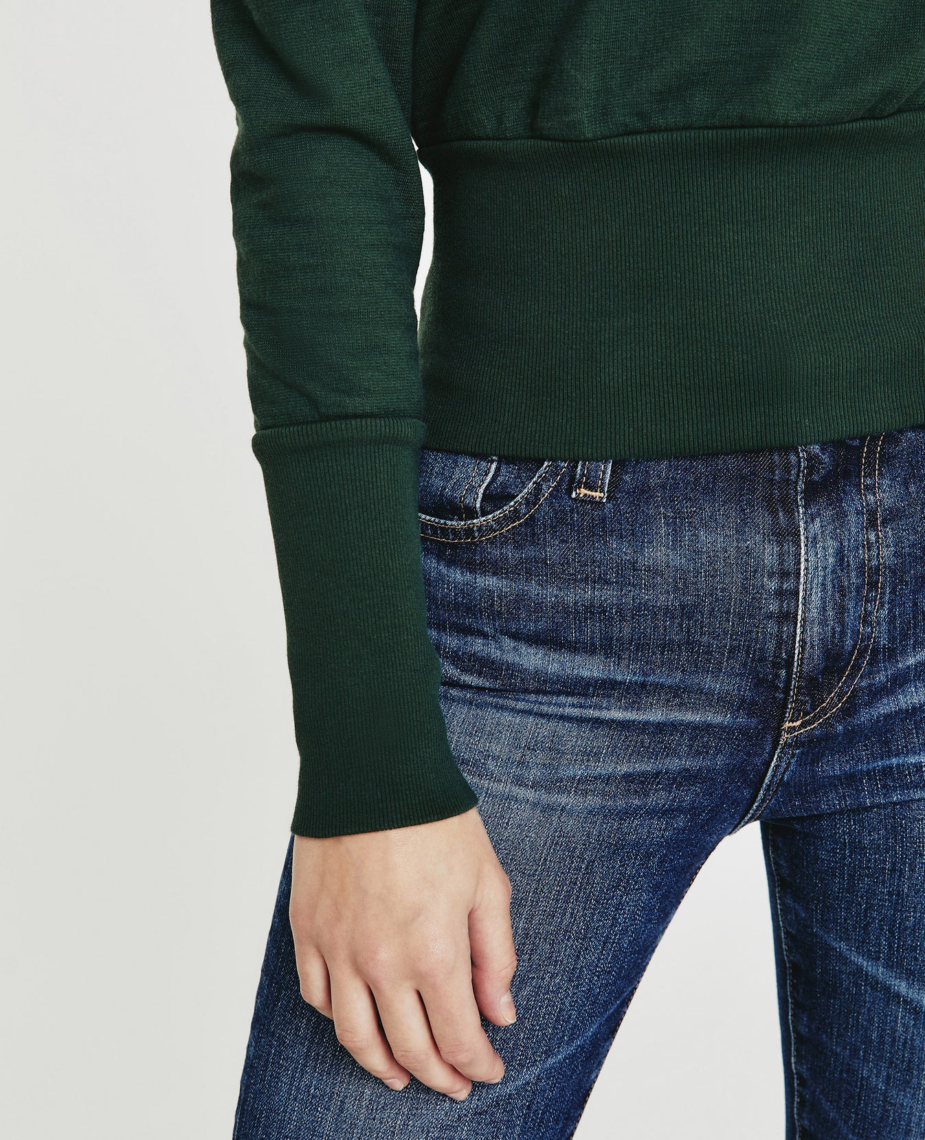 Walker Sweatshirt Rich Verdure Puff Sleeve Sweatshirt Women Tops Photo 3