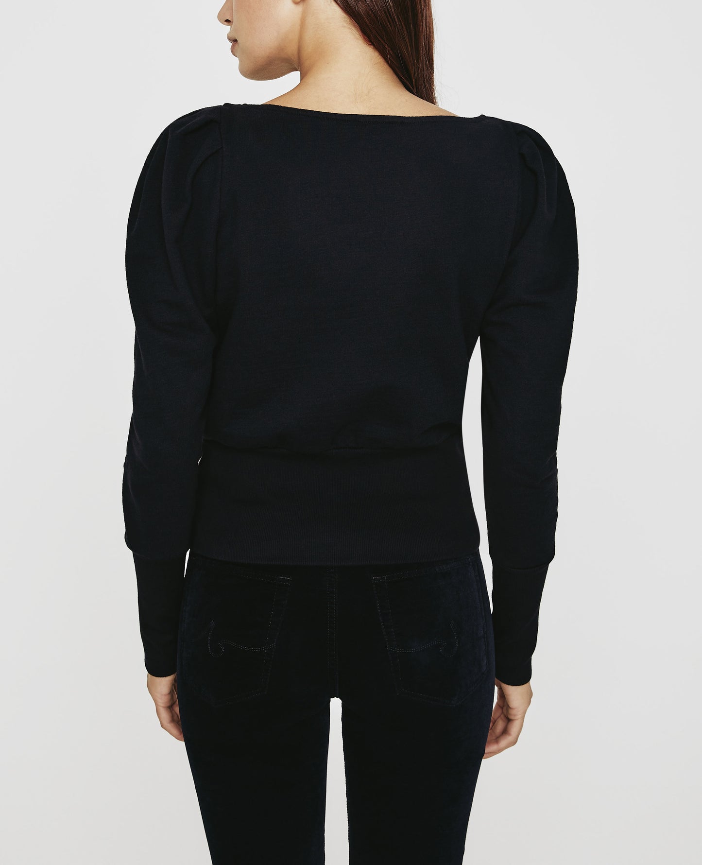 Walker Sweatshirt True Black Puff Sleeve Sweatshirt Women Tops Photo 5