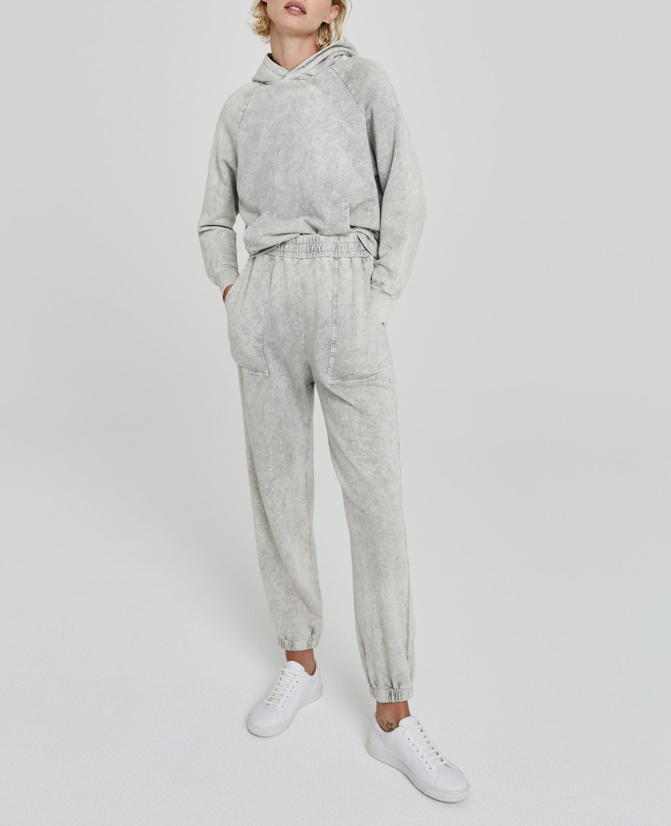 Cali Hoodie Moonwash Florence Fog Vintage Hooded Sweatshirt Women Tops Photo 3