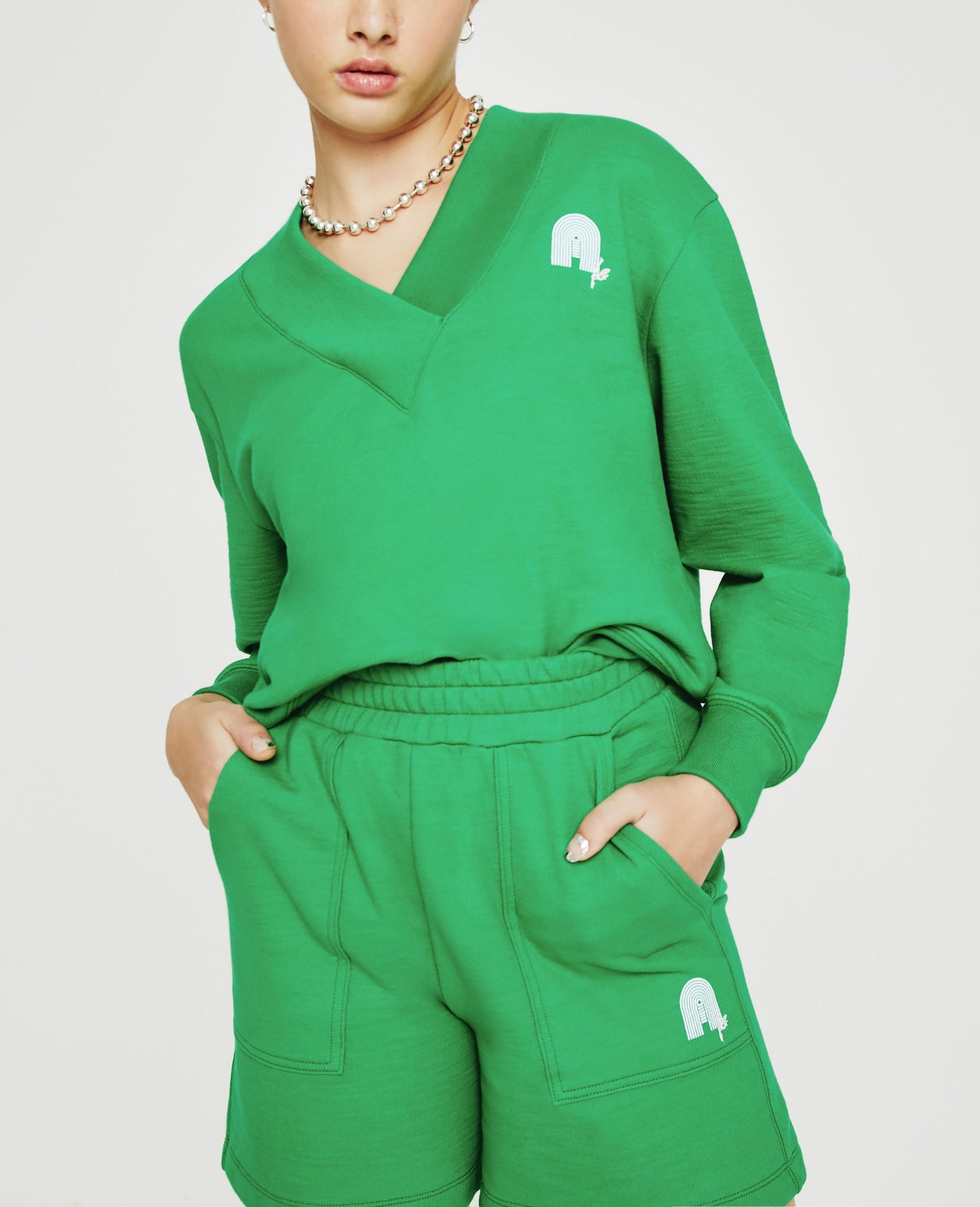 Nova Vee Irish Green Womens Top Photo 1