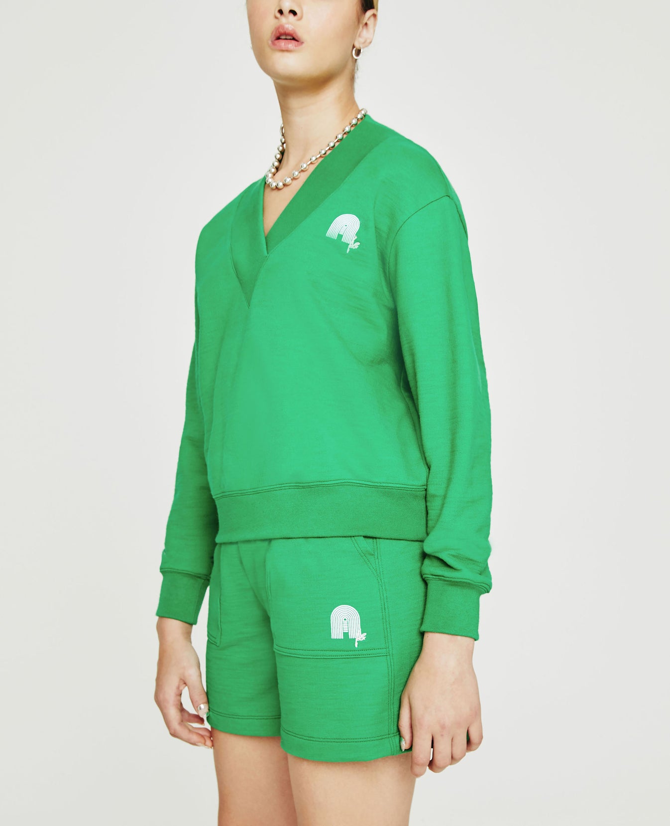 Nova Vee Irish Green Womens Top Photo 2