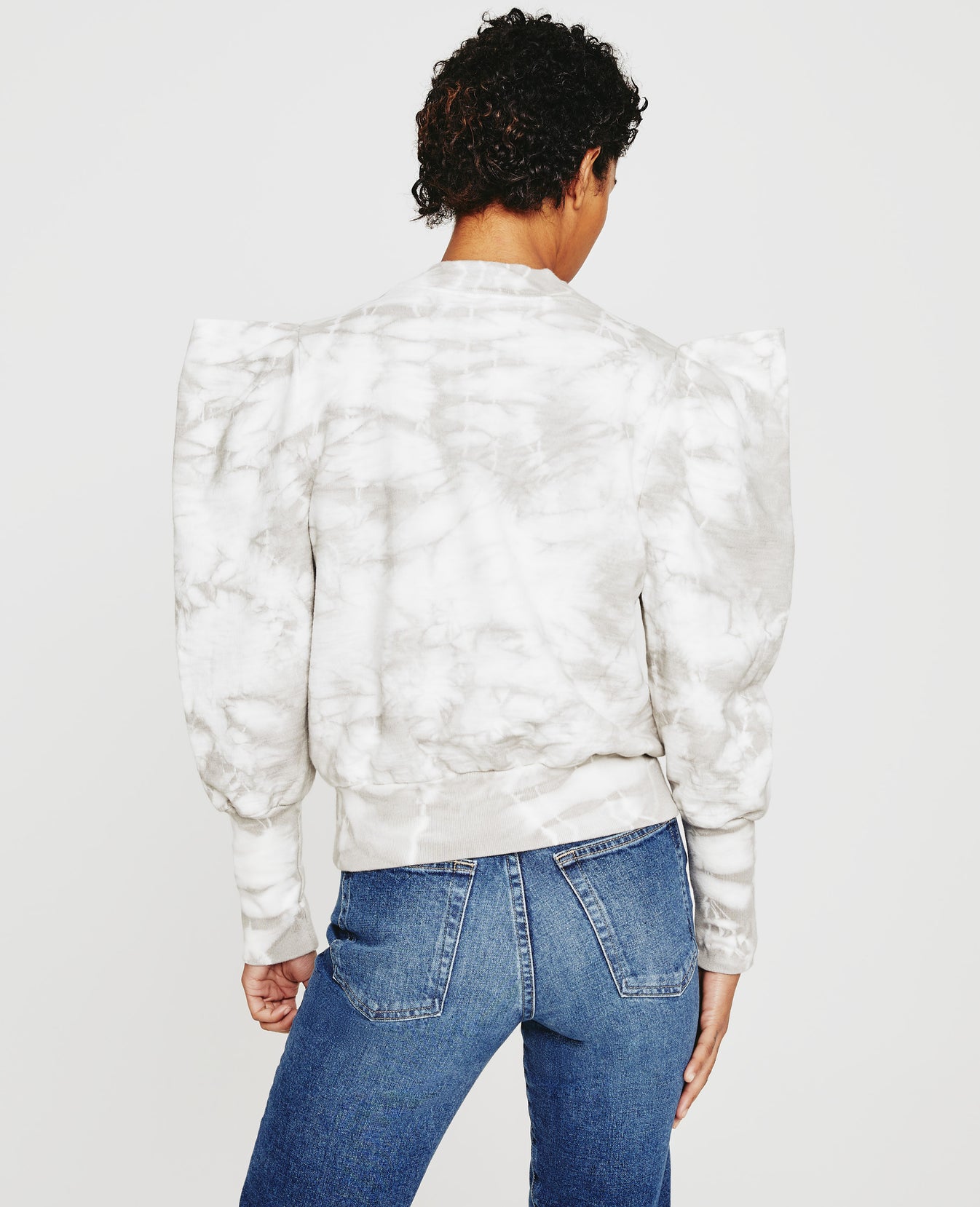 Grayson Sweatshirt Tie Dye Fade To Graye Womens Top Photo 3