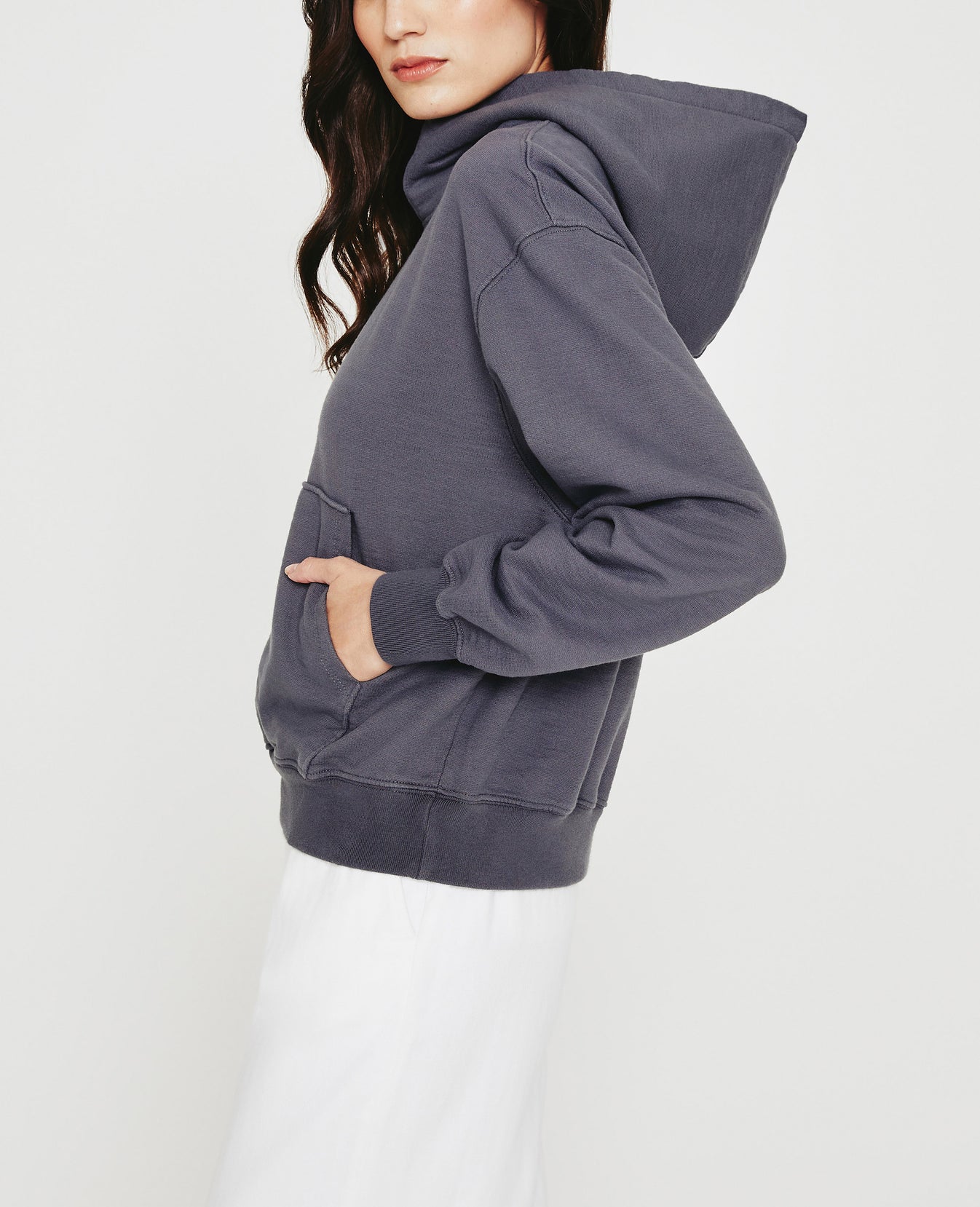 Nova Hoodie Slate Sky Relaxed Hoodie Women Top Photo 1