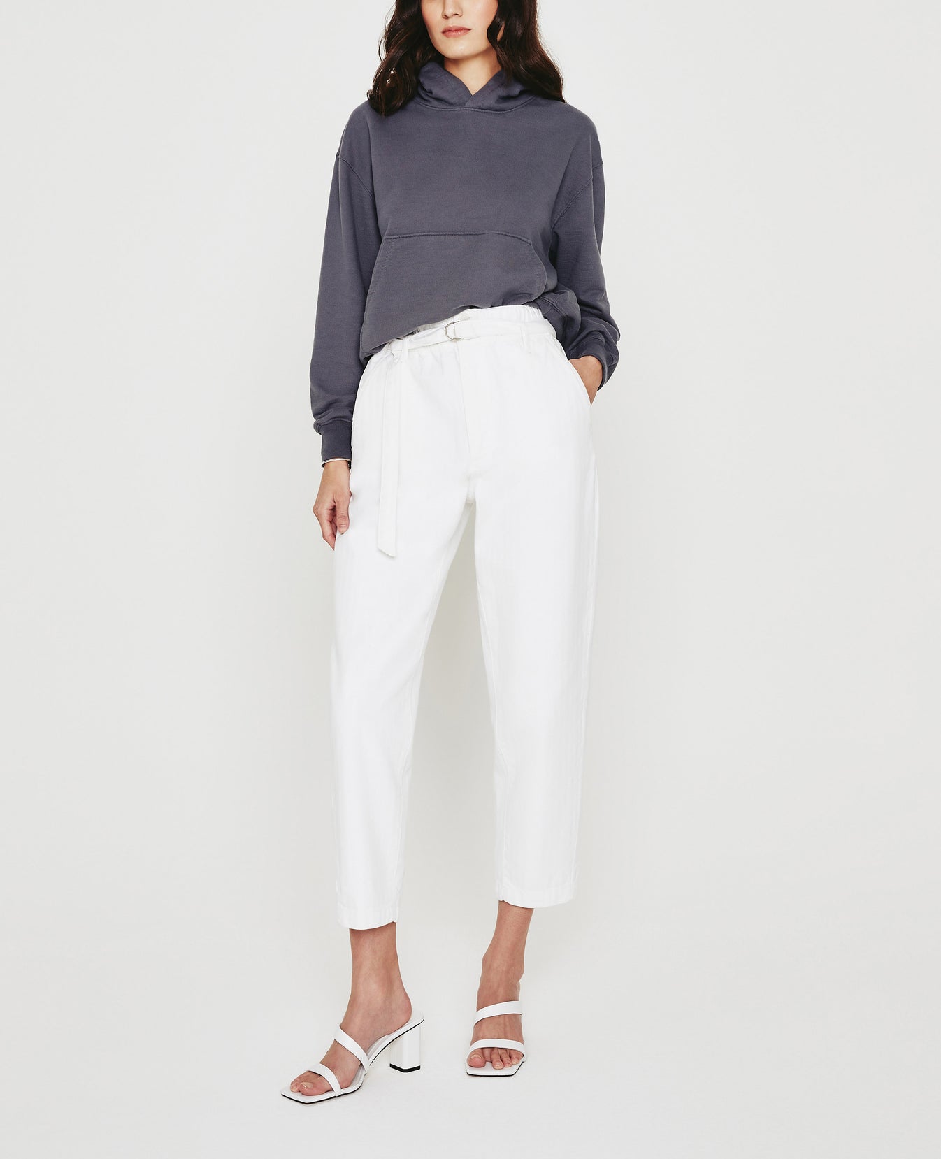 Nova Hoodie Slate Sky Relaxed Hoodie Women Top Photo 2