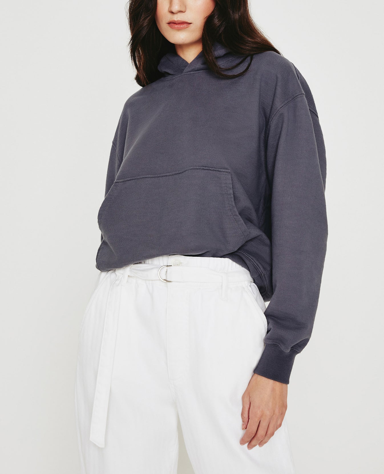 Nova Hoodie Slate Sky Relaxed Hoodie Women Top Photo 3