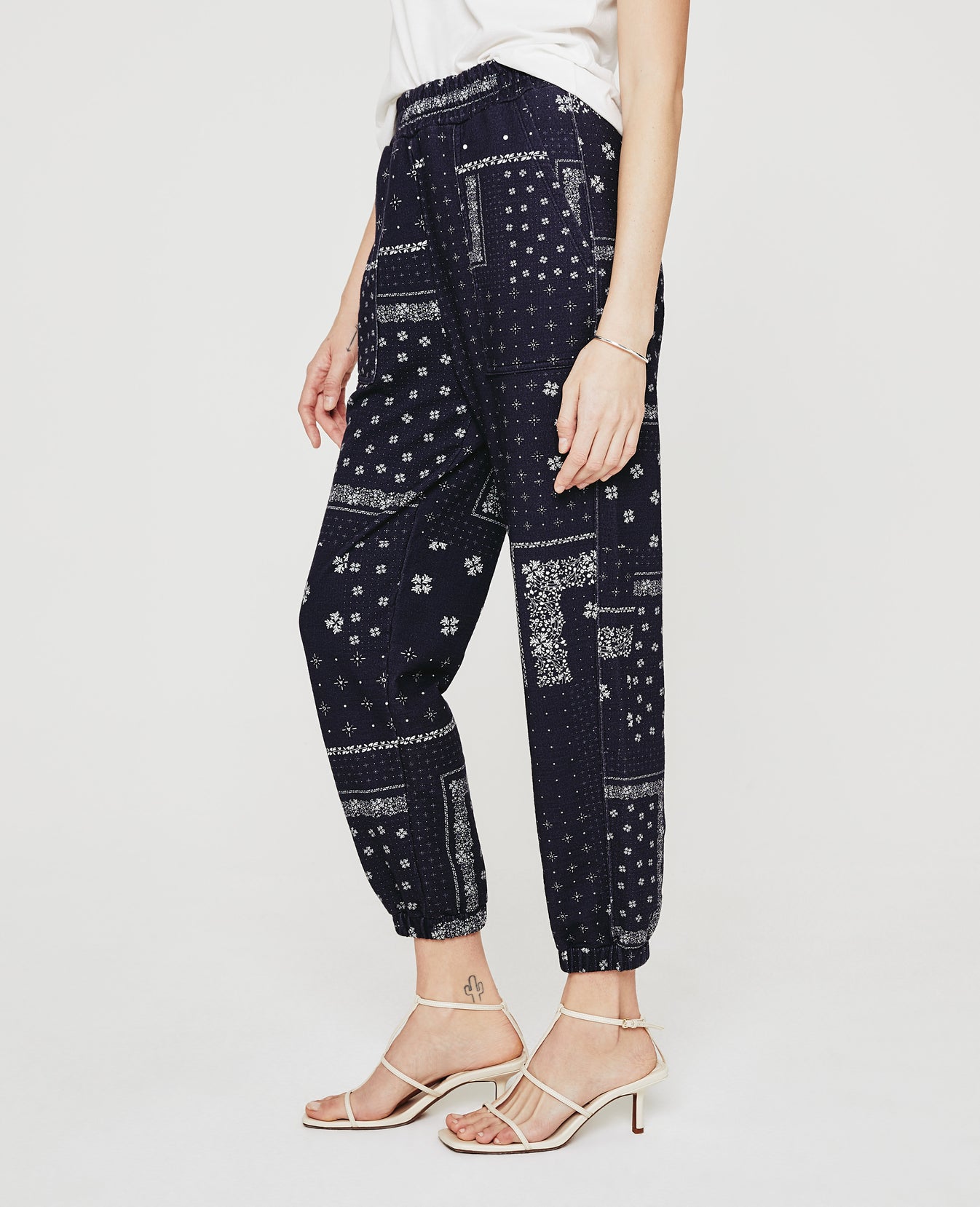 Nova Sweatpant Ag Bandana Deep Navy Womens Bottom Photo 3