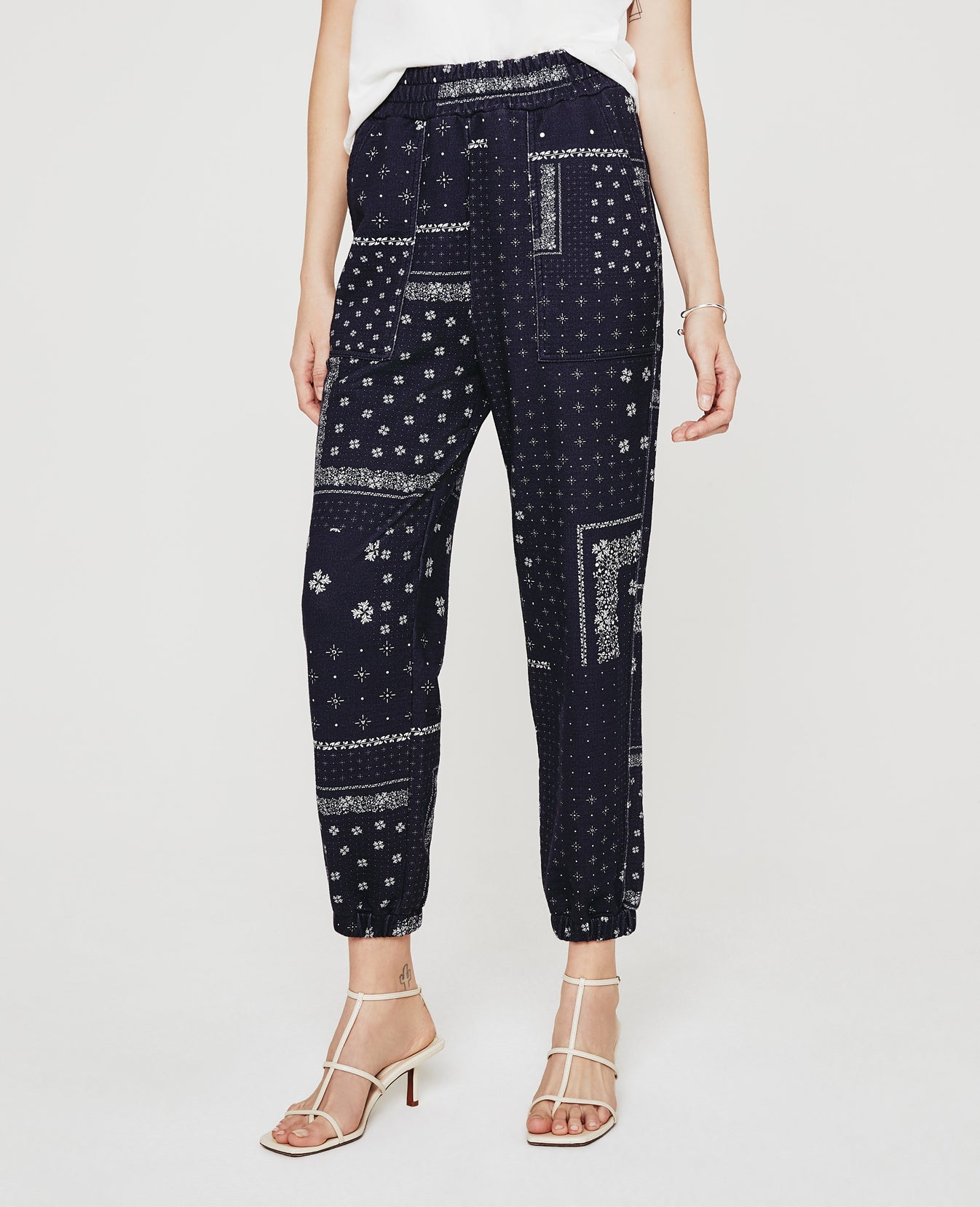 Nova Sweatpant Ag Bandana Deep Navy Womens Bottom Photo 4