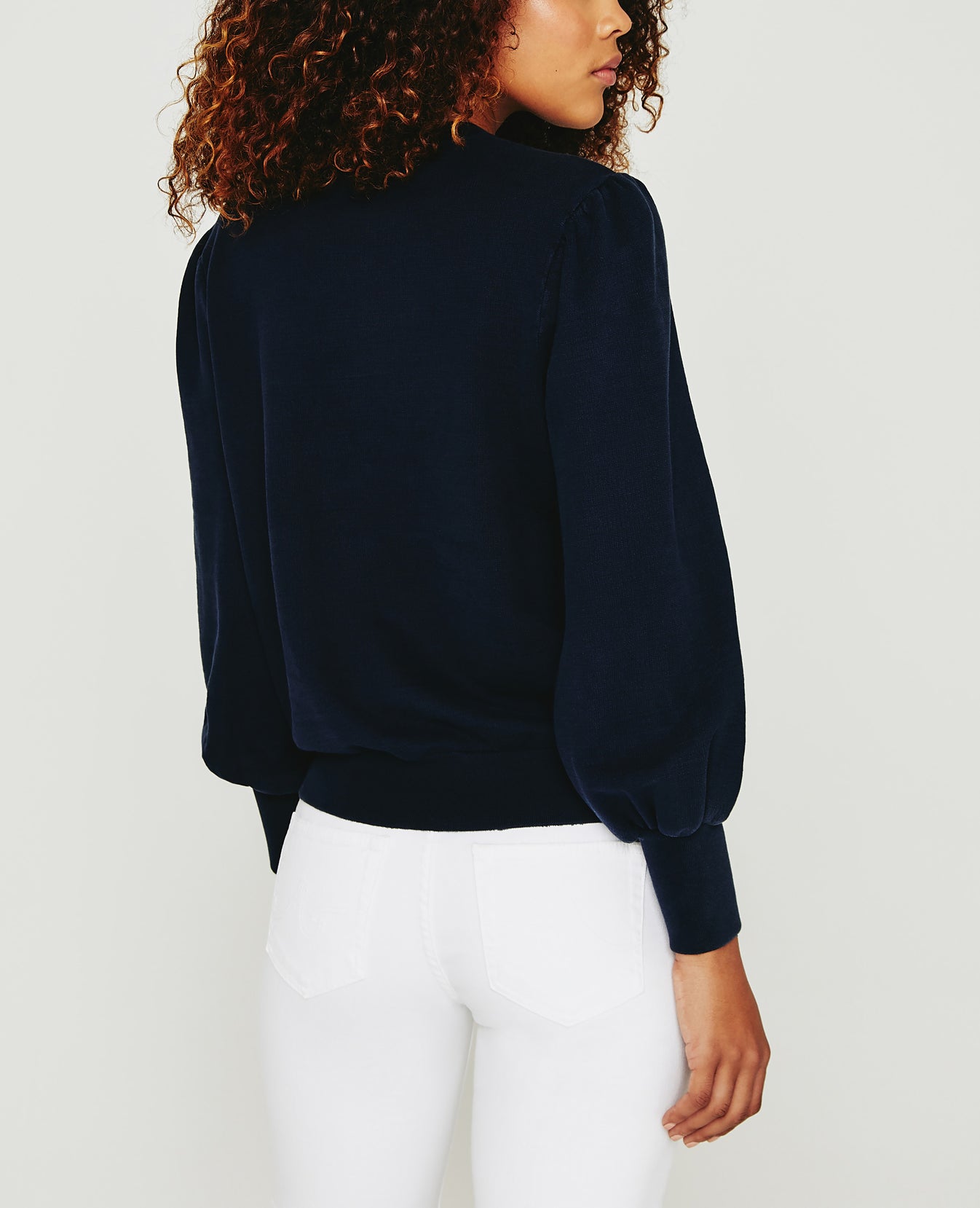 Hailey Sweatshirt Big Sur Splash Vintage Deep Navy Womens Top Photo 6