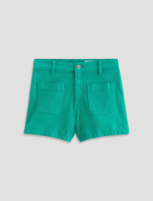 Daisy Short Kelly Green Patch Pocket Short Women Bottom Photo 9