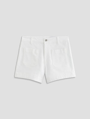 Daisy Short White Slim Trouser Short Women Bottom Photo 9
