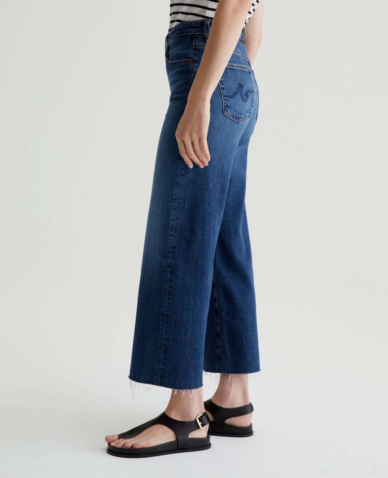 Saige Wide Leg Crop Plume Womens Bottom Photo 4