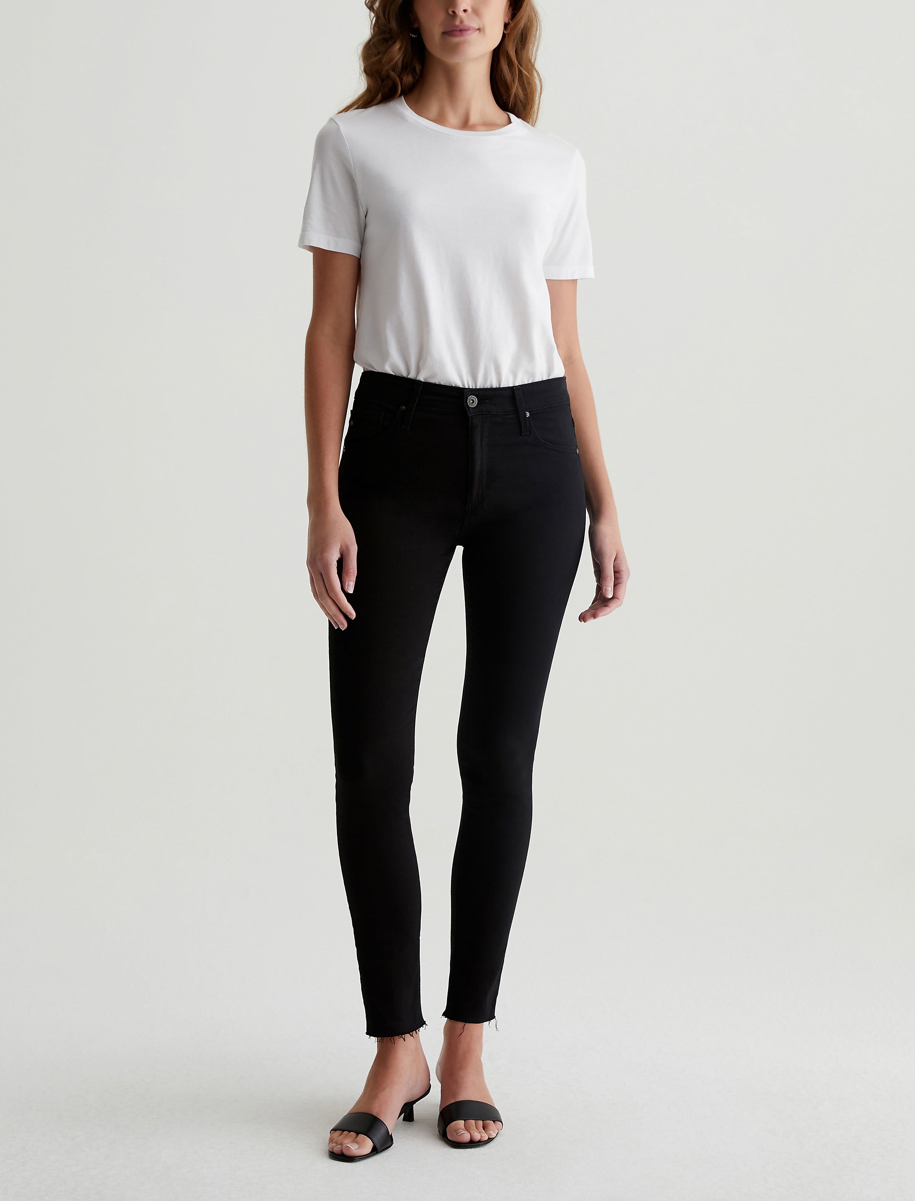 Farrah Ankle Black Ink Mid-Rise Skinny Women Bottom Photo 1