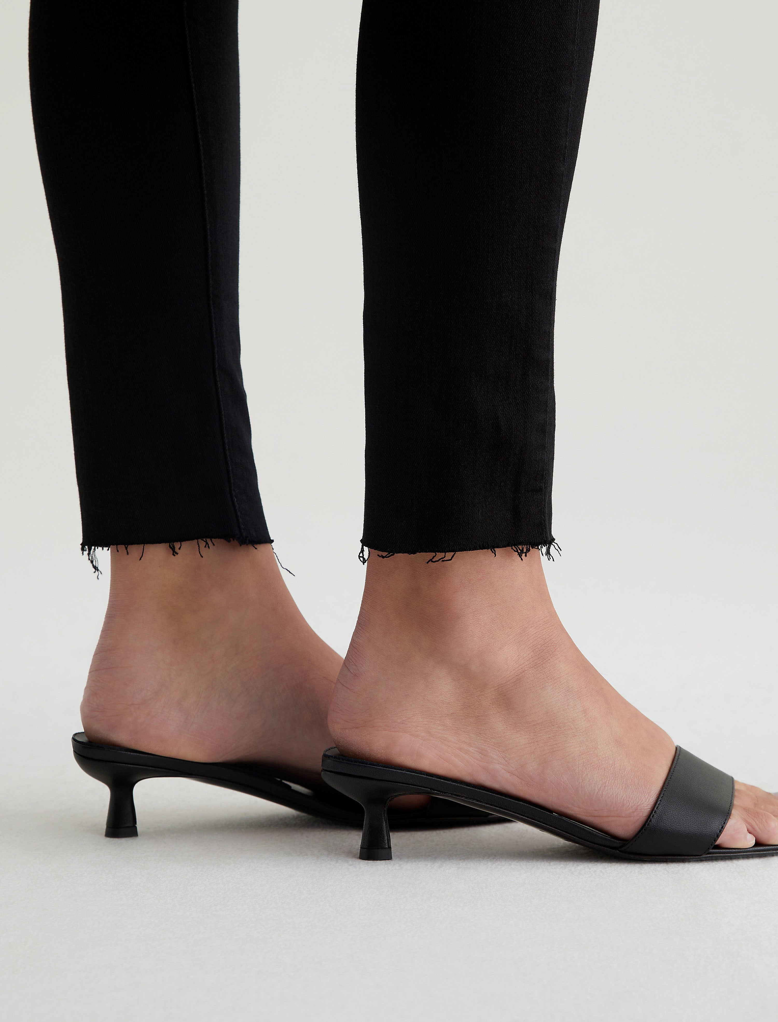 Farrah Ankle Black Ink Mid-Rise Skinny Women Bottom Photo 5