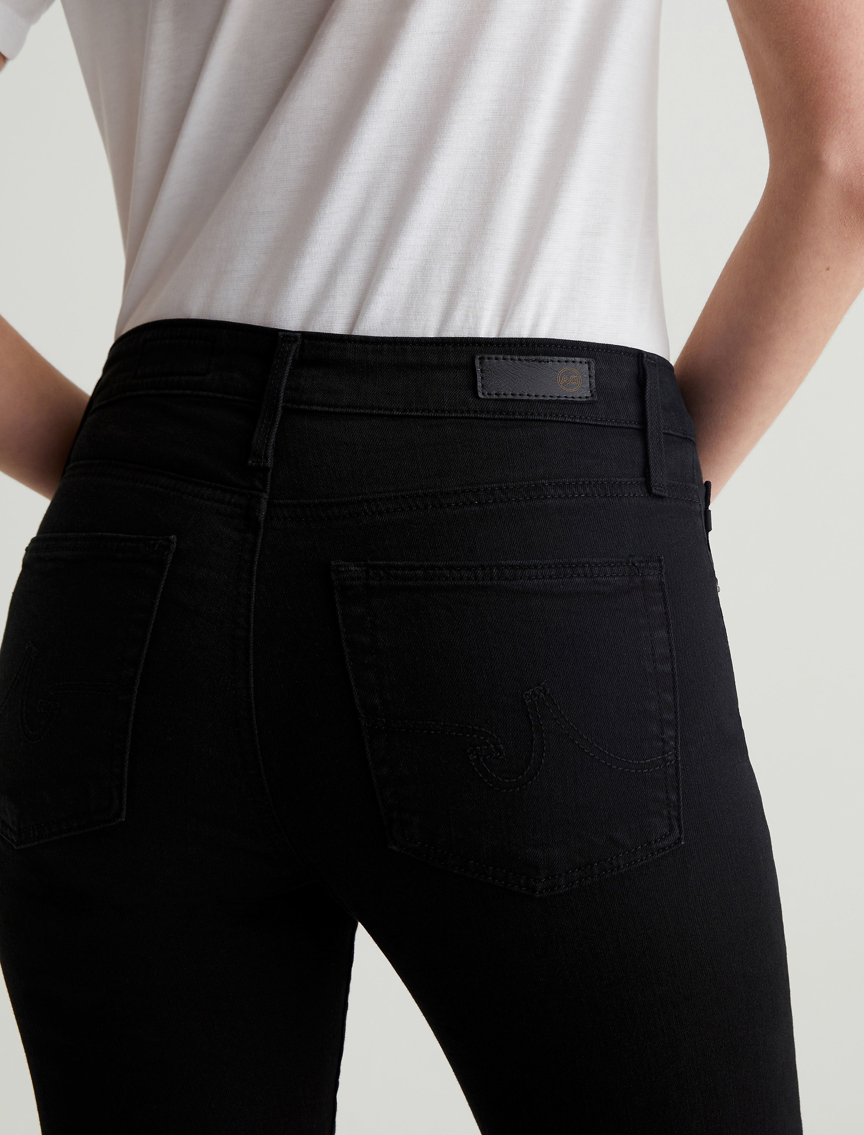 Farrah Ankle Black Ink Mid-Rise Skinny Women Bottom Photo 6