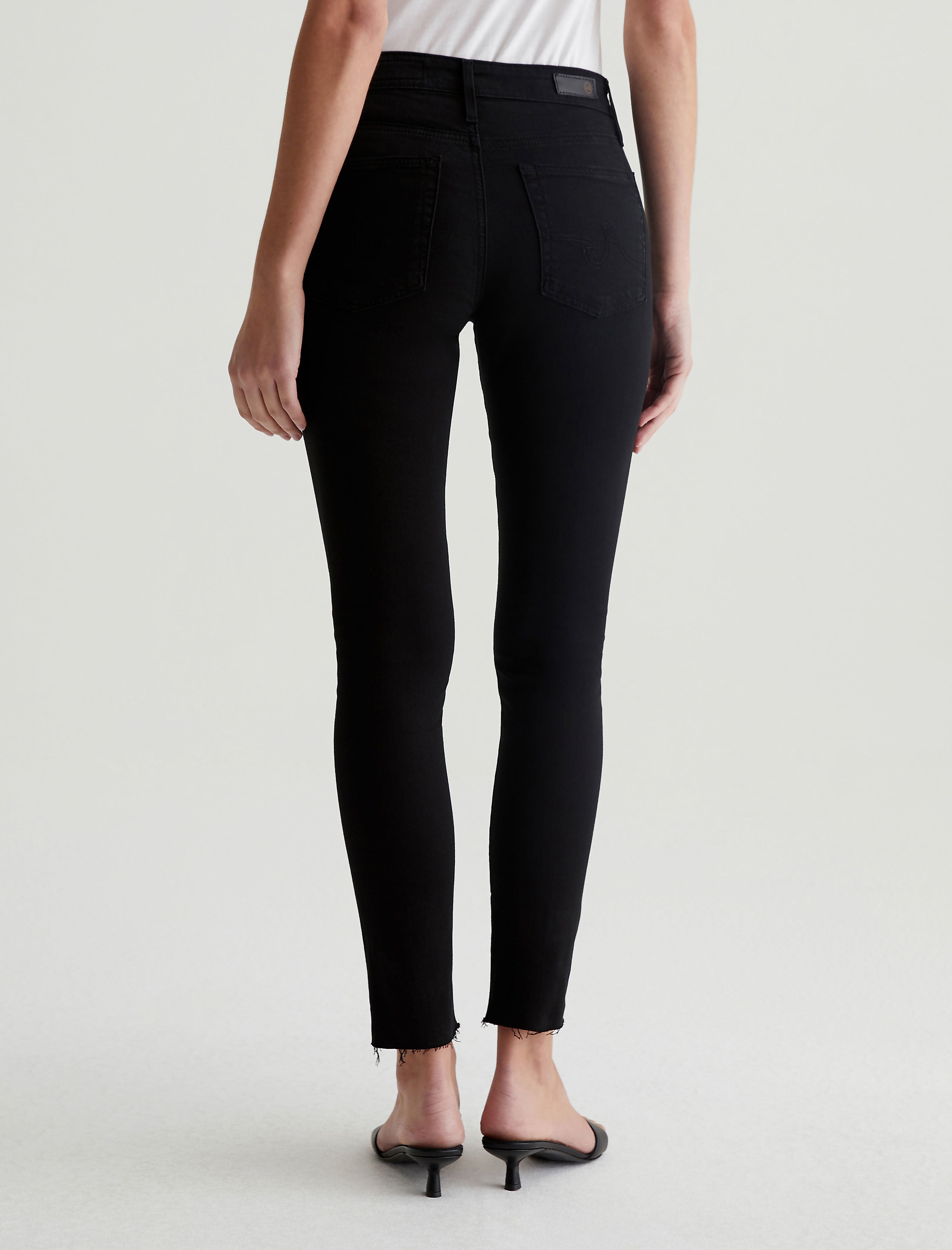 Farrah Ankle Black Ink Mid-Rise Skinny Women Bottom Photo 7