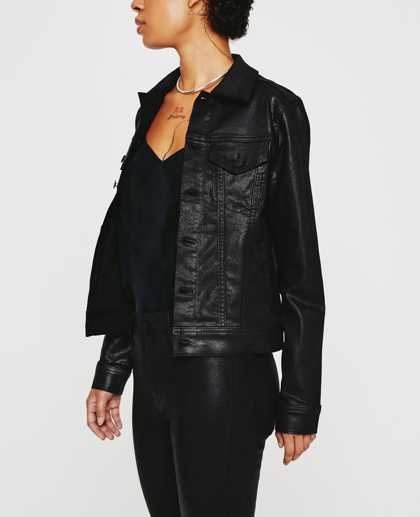 Mya Jacket Luminous Super Black Womens Top Photo 1