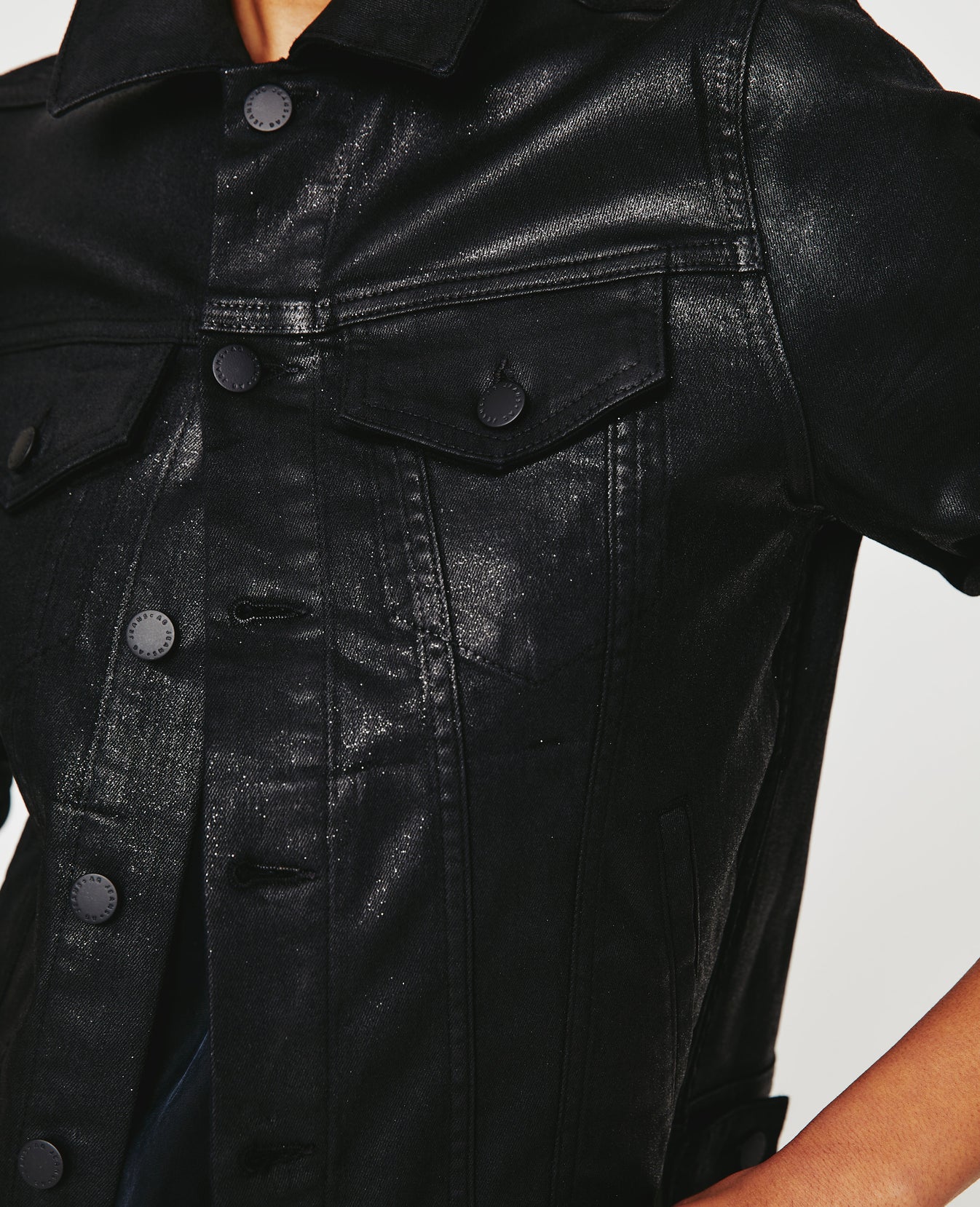 Mya Jacket Luminous Super Black Womens Top Photo 3