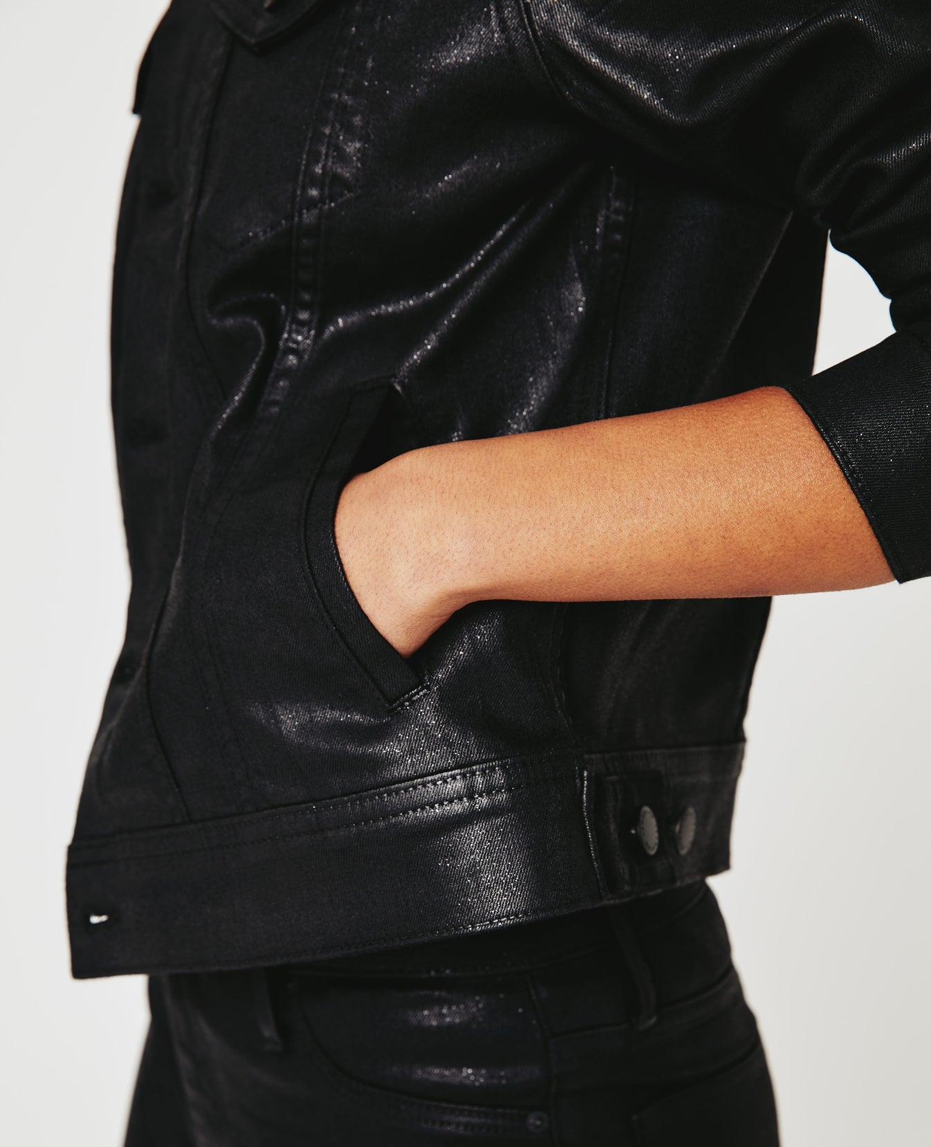 Mya Jacket Luminous Super Black Womens Top Photo 5