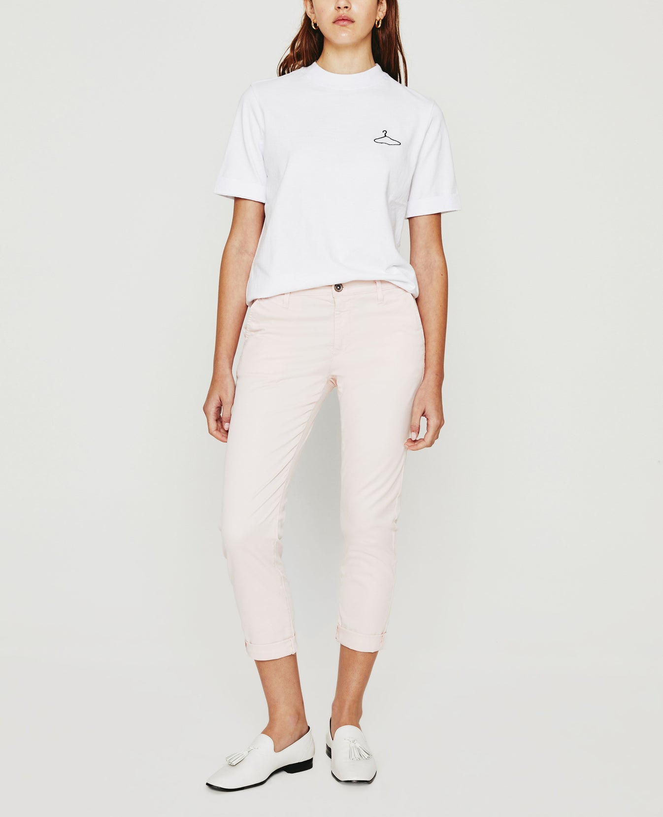 Yoni Tee True White Short Sleeve Tee Women Tops Photo 2