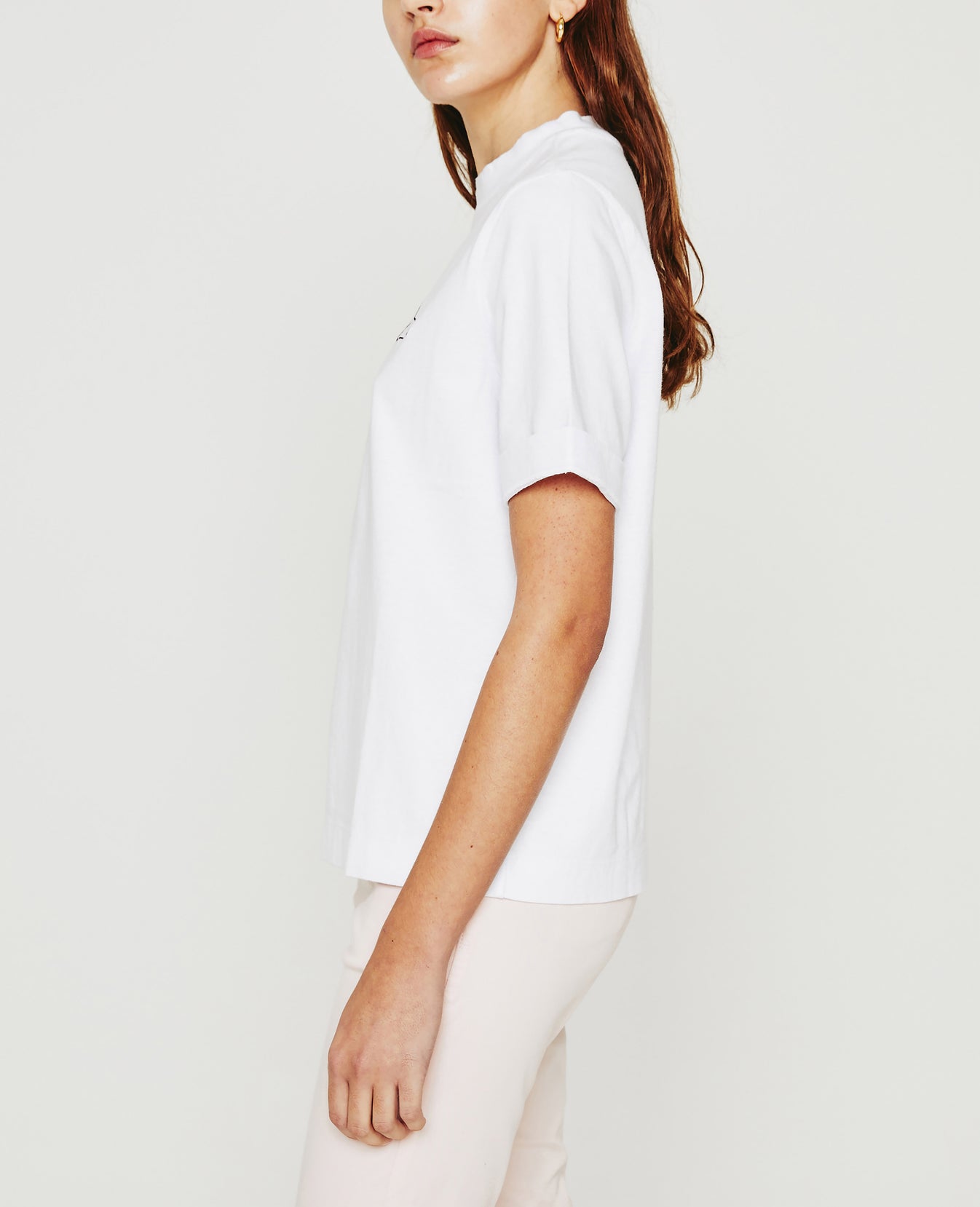 Yoni Tee True White Short Sleeve Tee Women Tops Photo 4