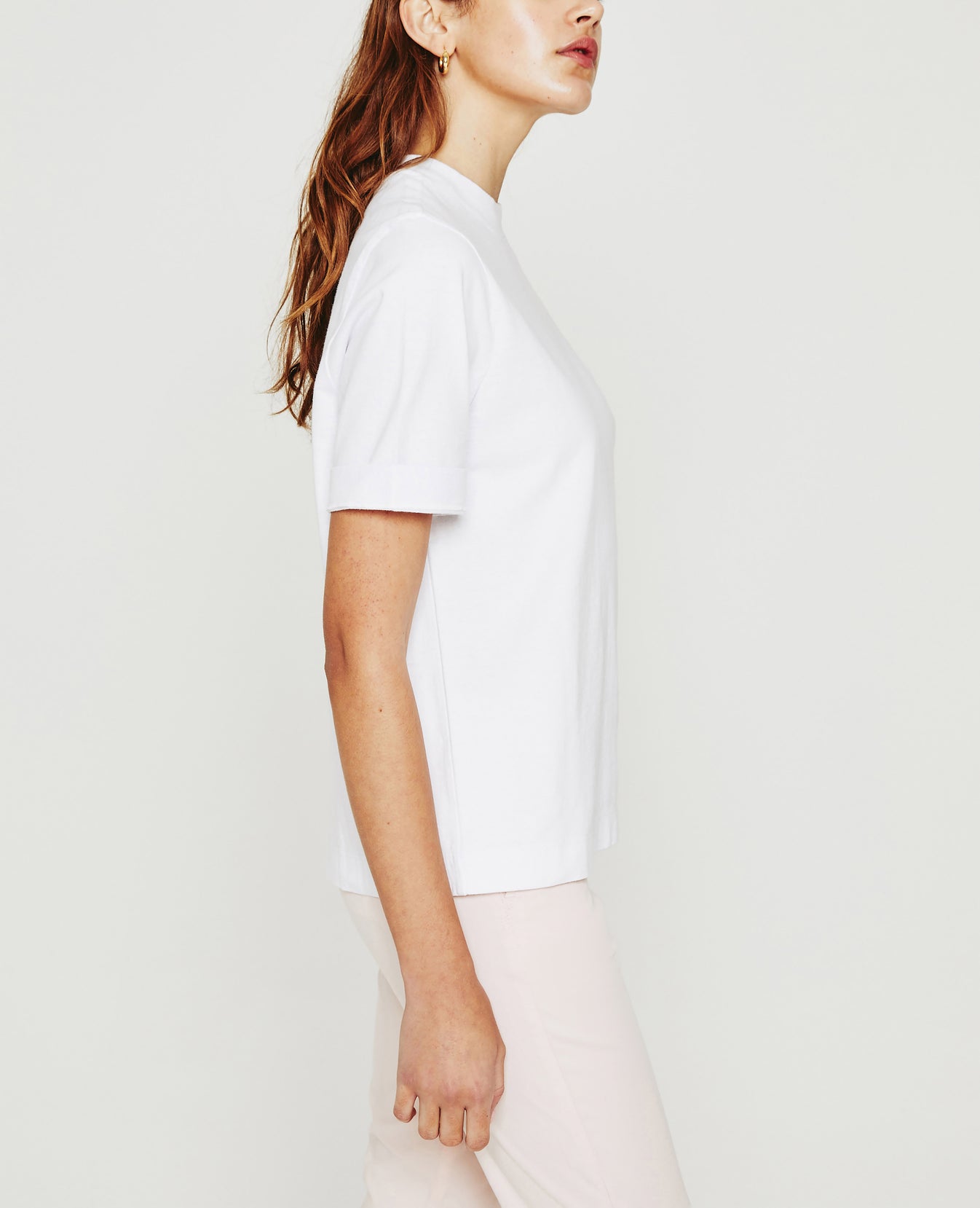 Yoni Tee True White Short Sleeve Tee Women Tops Photo 5