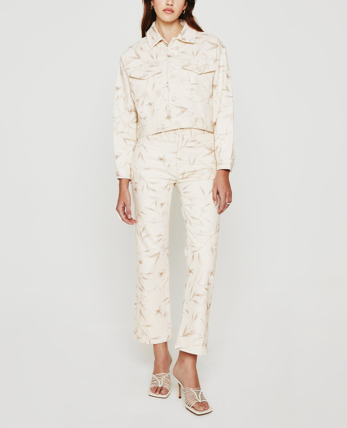 Mirah Jacket Winter Flower Almond Biscotti Womens Top Photo 2