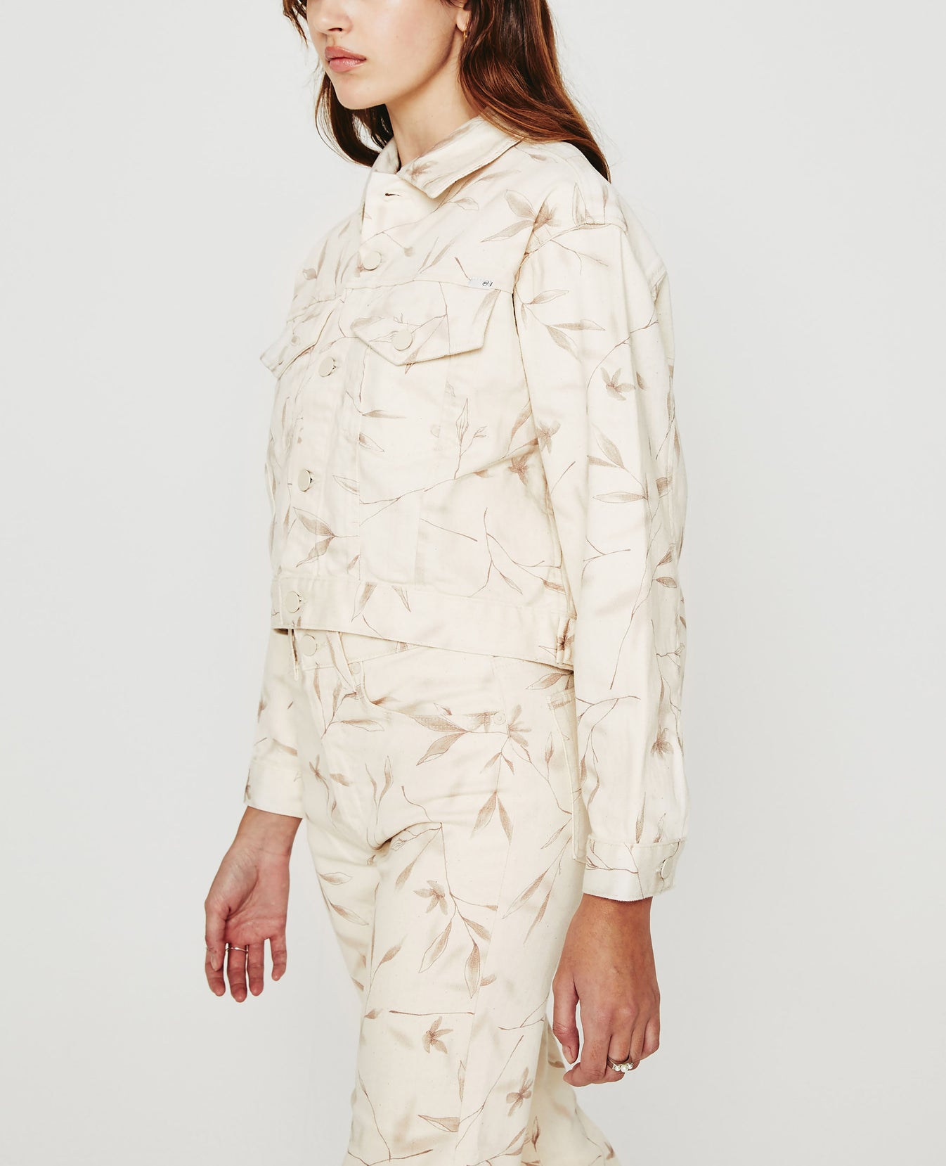 Mirah Jacket Winter Flower Almond Biscotti Womens Top Photo 5