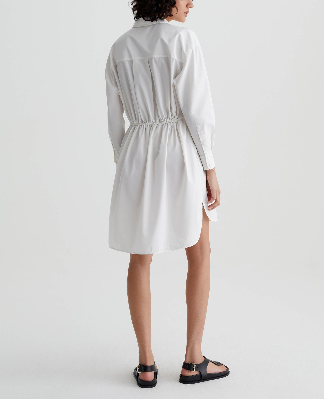 Jolie Shirt Dress Pearl White Womens Top Photo 6