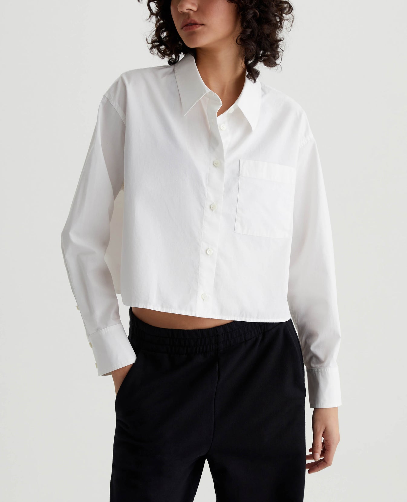 Aubrey Shirt Pearl White Womens Top Photo 1