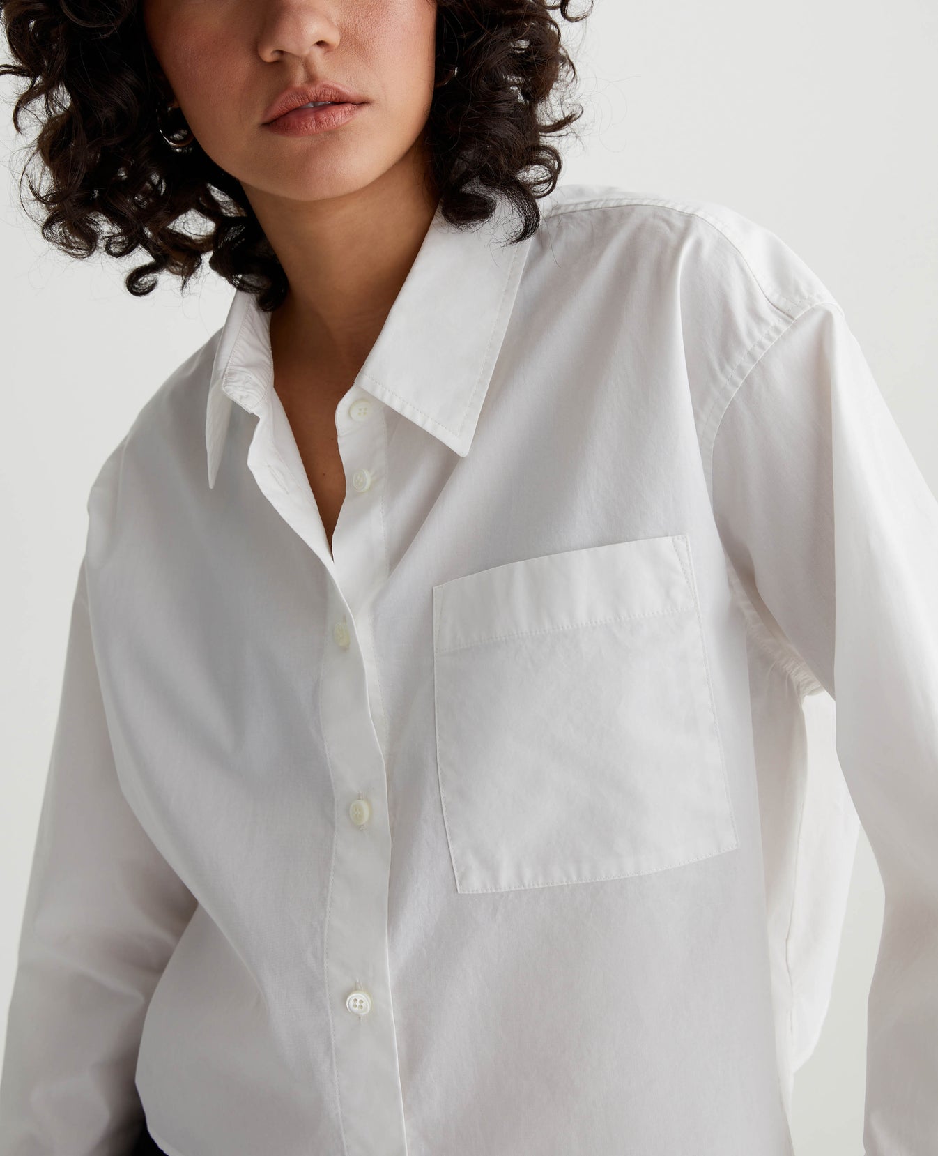 Aubrey Shirt Pearl White Womens Top Photo 3
