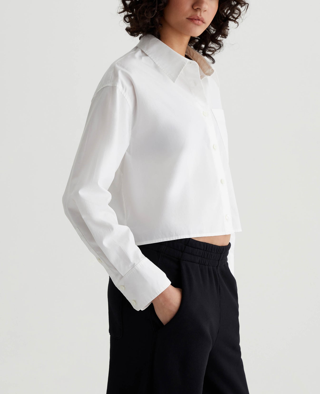 Aubrey Shirt Pearl White Womens Top Photo 6