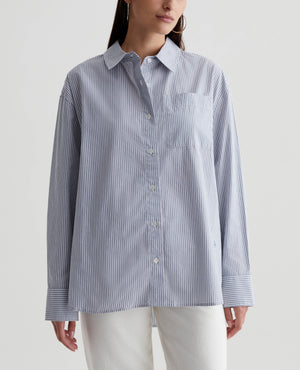 Addison Shirt Bay Stripe Blue Multi Womens Top Photo 1