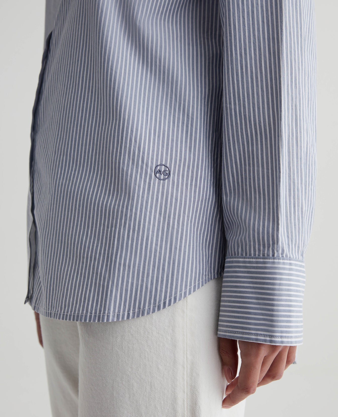 Addison Shirt Bay Stripe Blue Multi Womens Top Photo 3