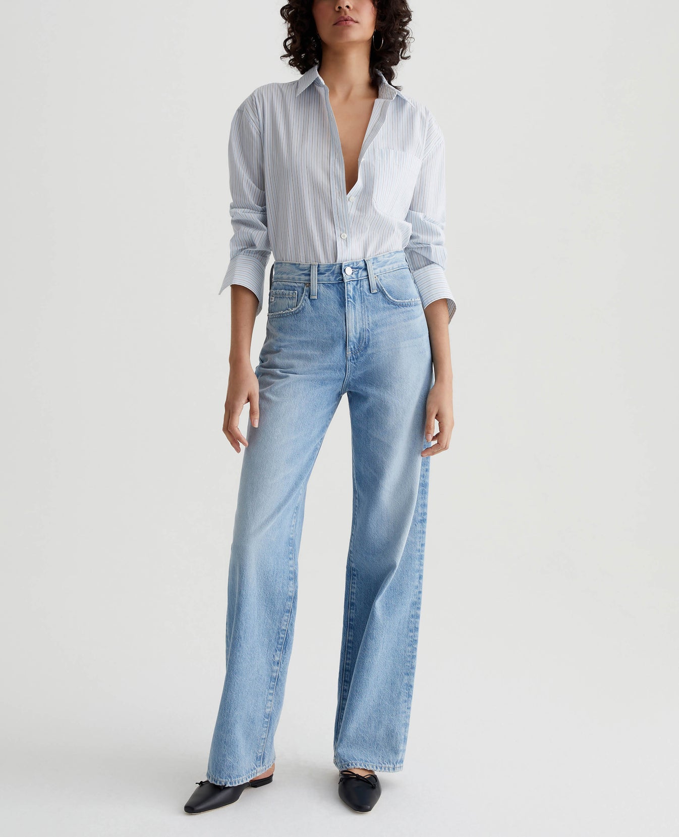 Addison Shirt Gallery Stripe Blue Multi Womens Top Photo 4