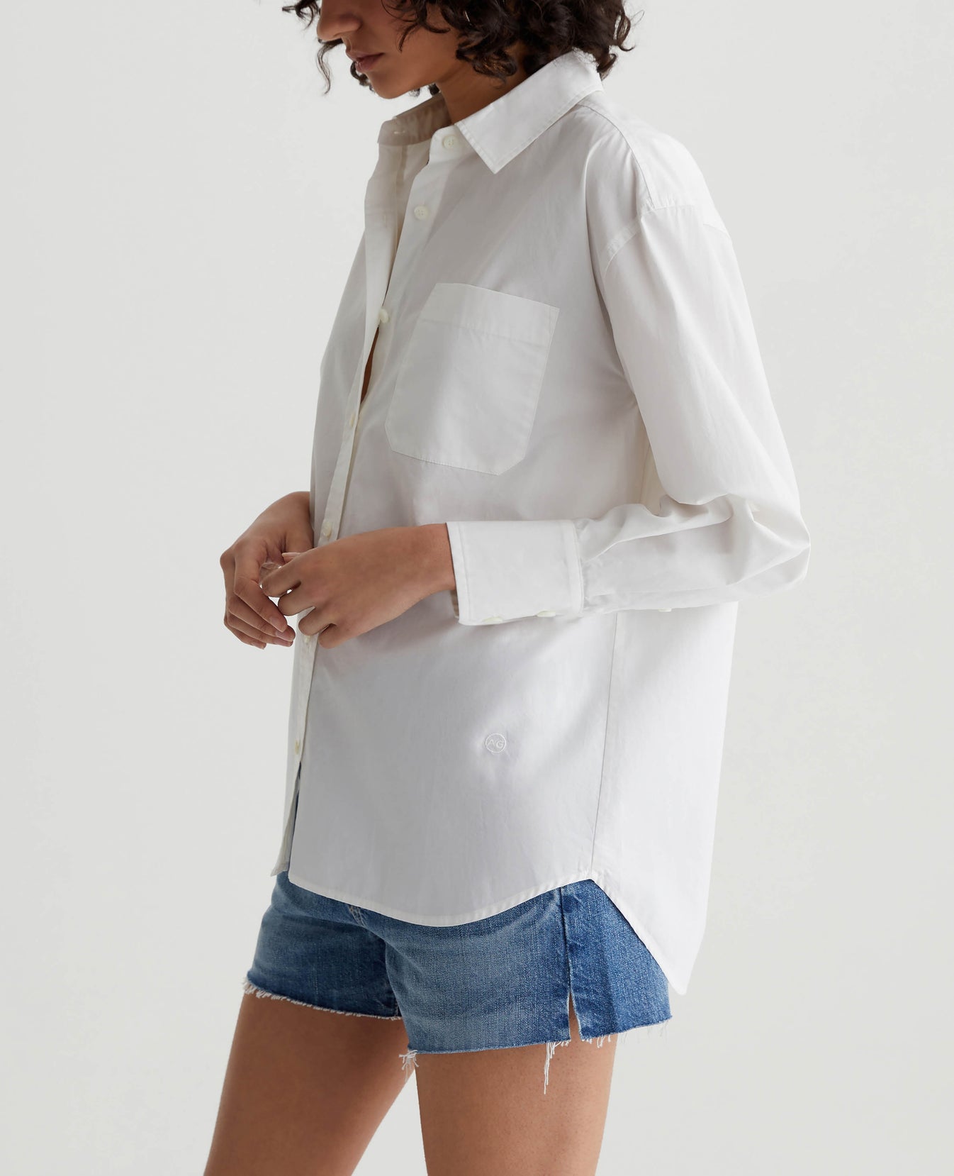 Addison Shirt Pearl White Womens Top Photo 2