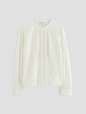Adalyn Powder Pintuck Blouse Women Top Photo 9