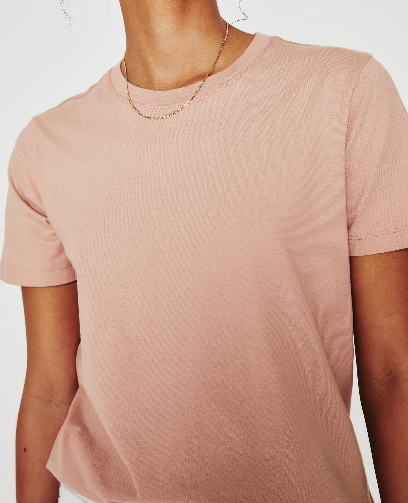 Jagger Crew Rose Cloud Womens Top Photo 3