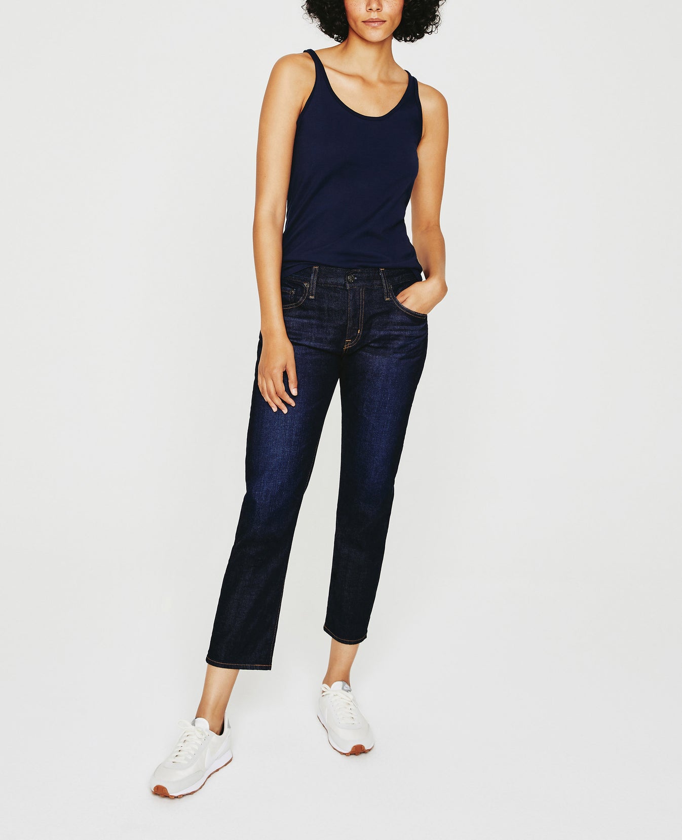 Jagger Tank Deep Navy Classic Tank Women Top Photo 2