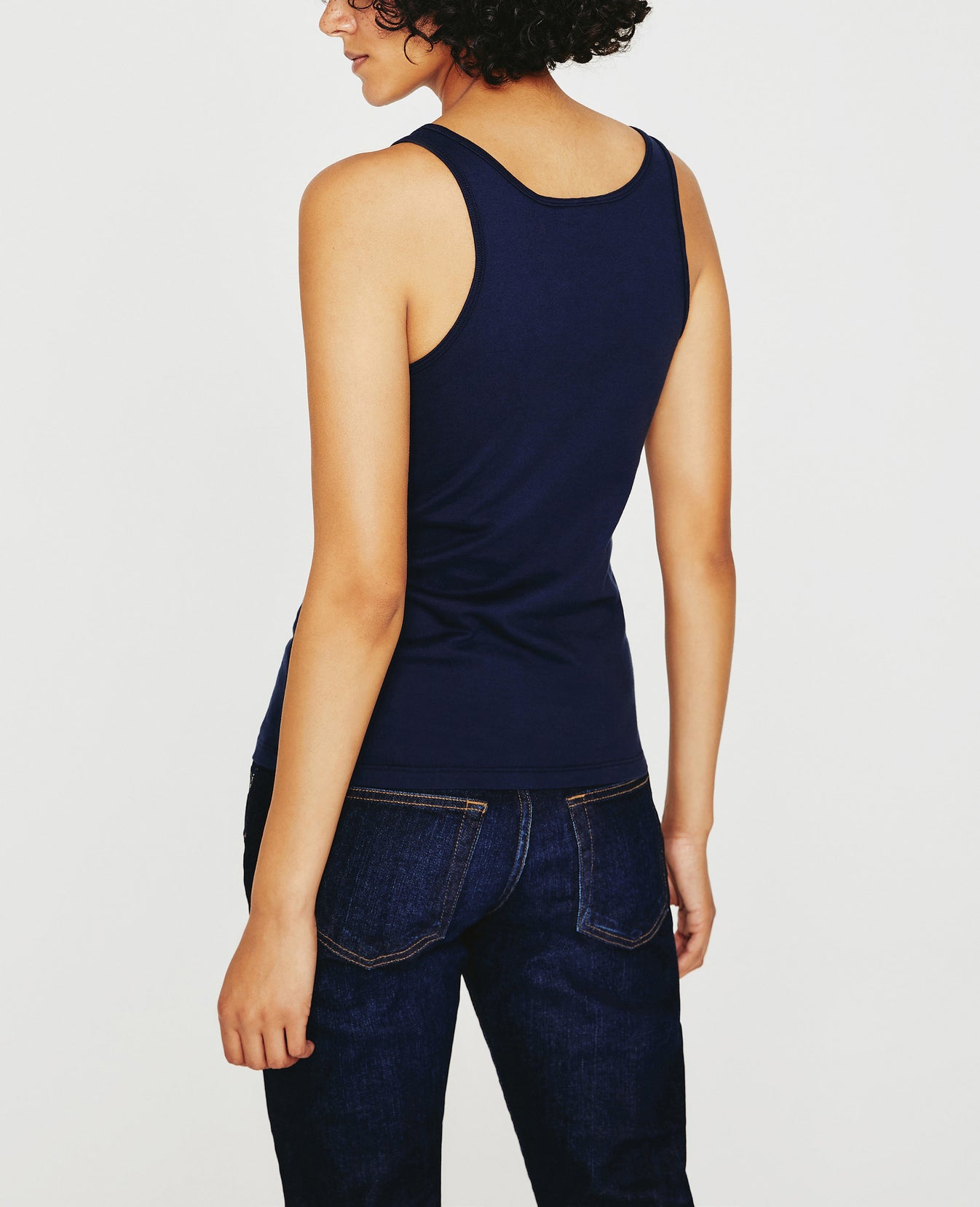 Jagger Tank Deep Navy Classic Tank Women Top Photo 6